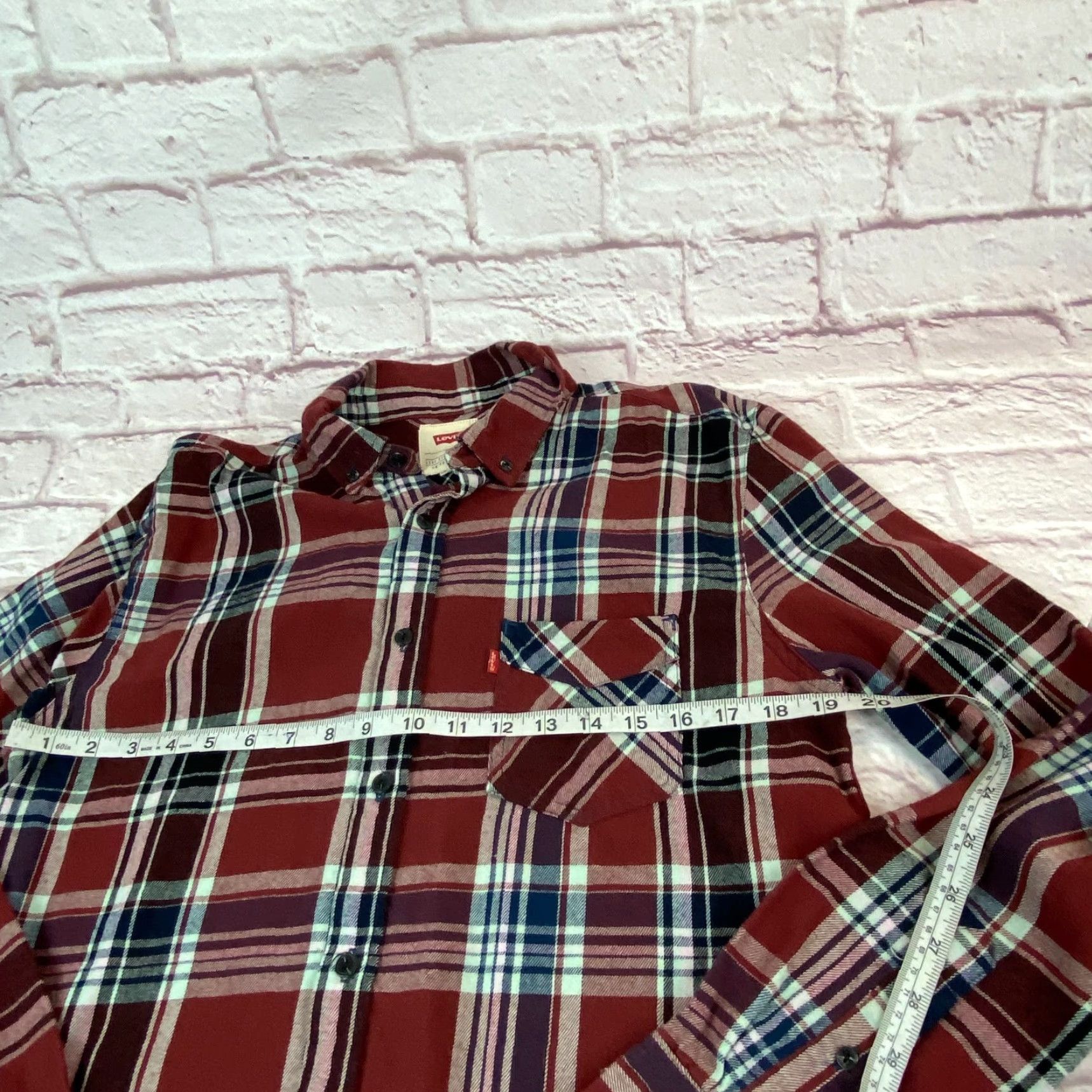 Levi's VINTAGE Levi's Flannel Shirt Mens Size M Plaid Long Sleeve Button-Up Top Casual Cotton Size US M / EU 48-50 / 2 - 4 Thumbnail