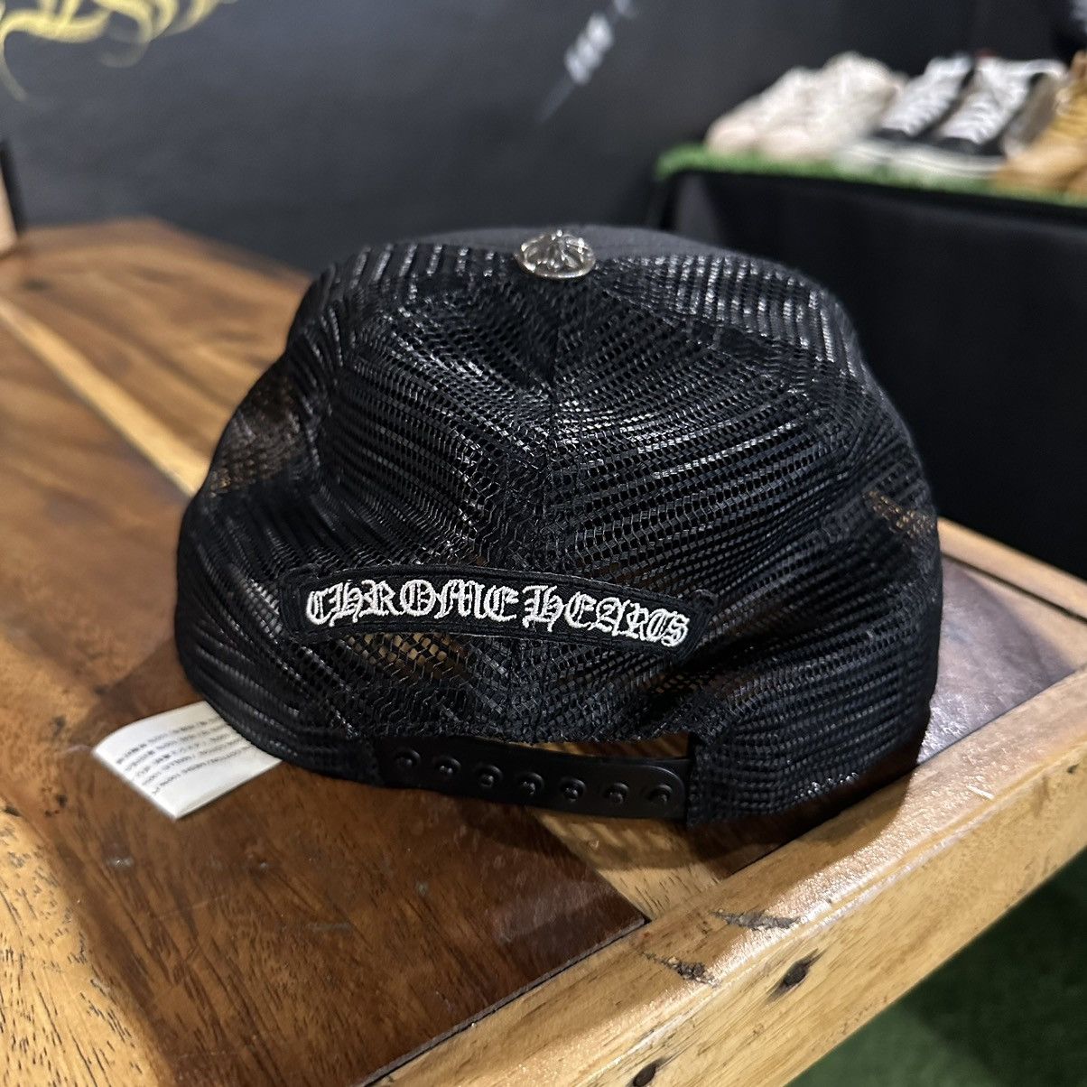 Chrome Hearts Chrome Hearts Embroidered Cross Trucker Hat Size ONE SIZE - 4 Thumbnail