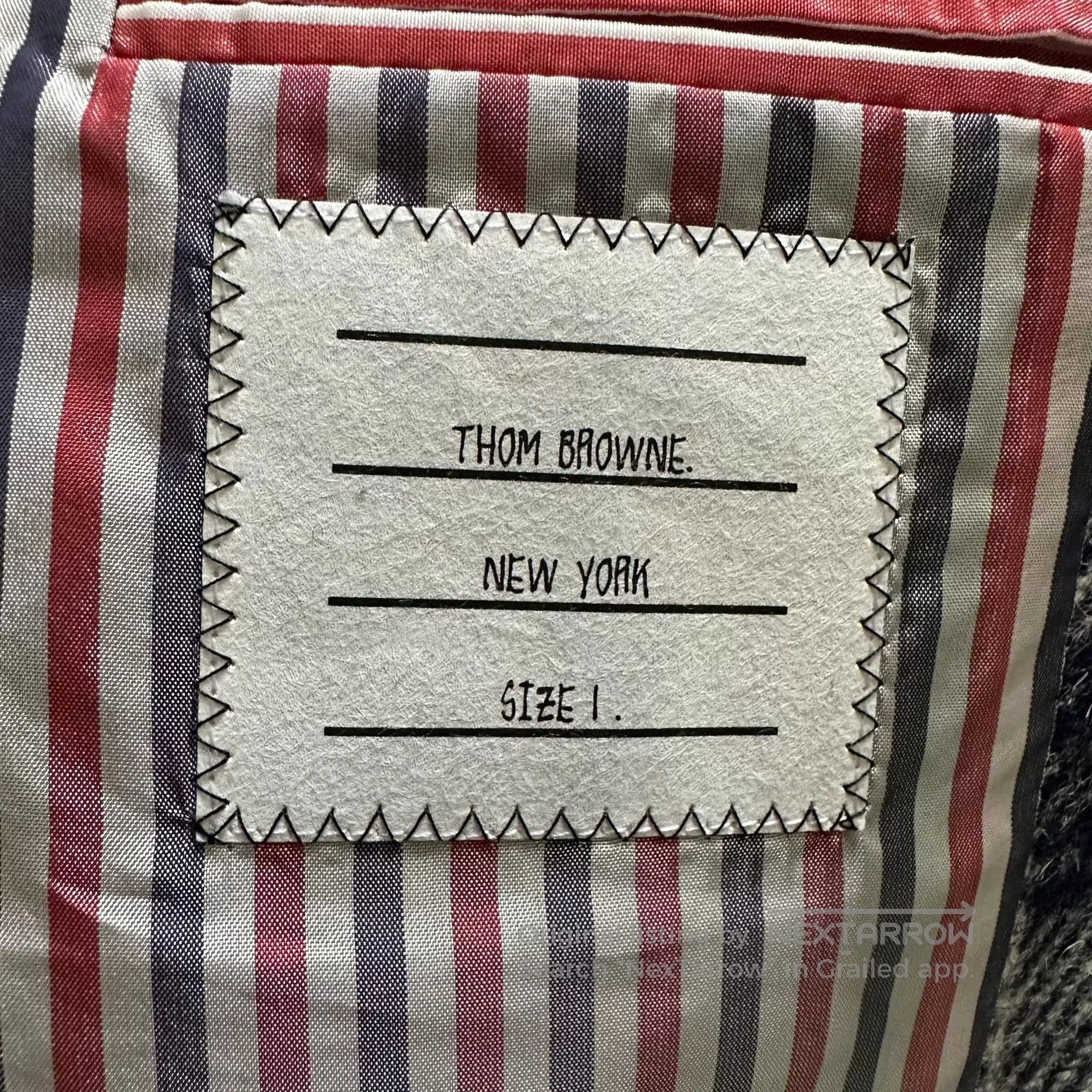 Thom Browne Thom Browne Gray-Blue Plaid Coat. Size US S / EU 44-46 / 1 - 6 Thumbnail