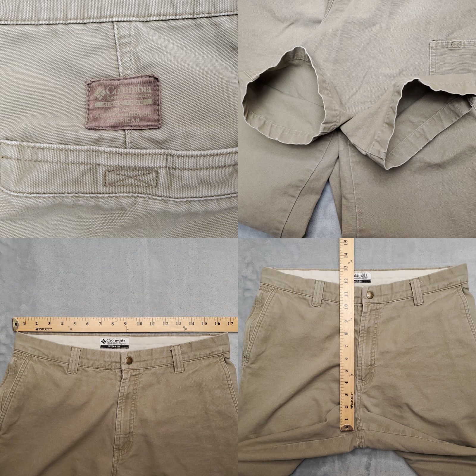 Vintage VINTAGE Columbia Pants Mens 34x32 Khaki Canvas Baggy Cargo Outdoors Gorp Classic Size US 36 / EU 52 - 8 Thumbnail