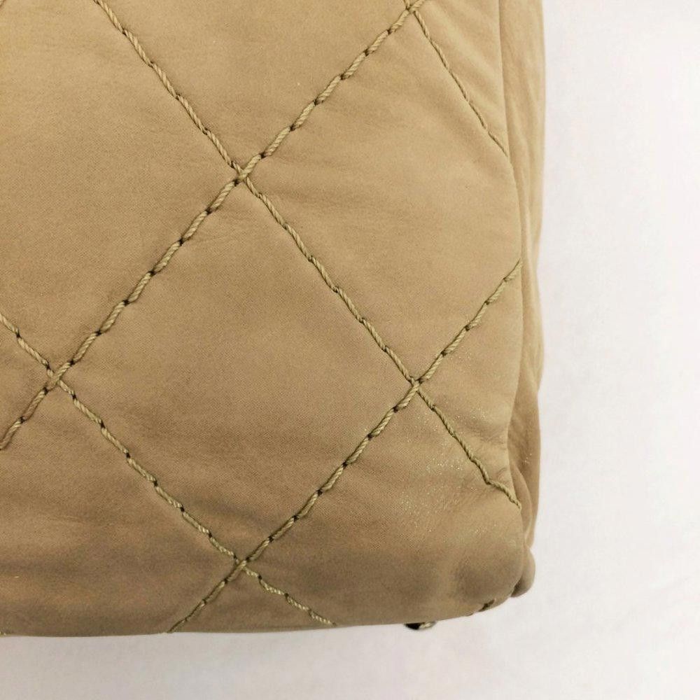 Chanel Chanel Shopping Tote Light Beige Leather Tote Size ONE SIZE - 11 Thumbnail