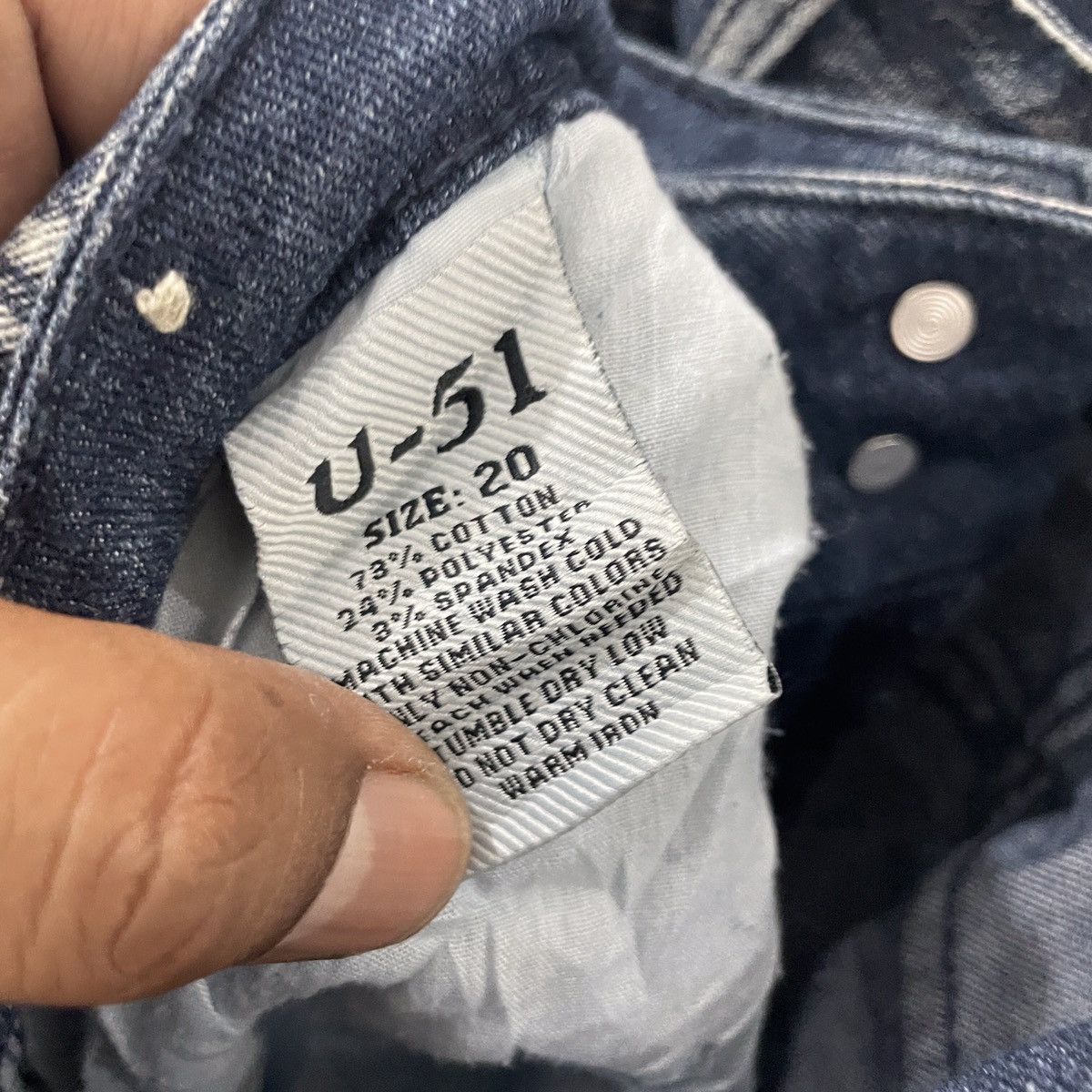 Japanese Brand Vintage U-51 Denim Jeans Size US 37 - 7 Thumbnail
