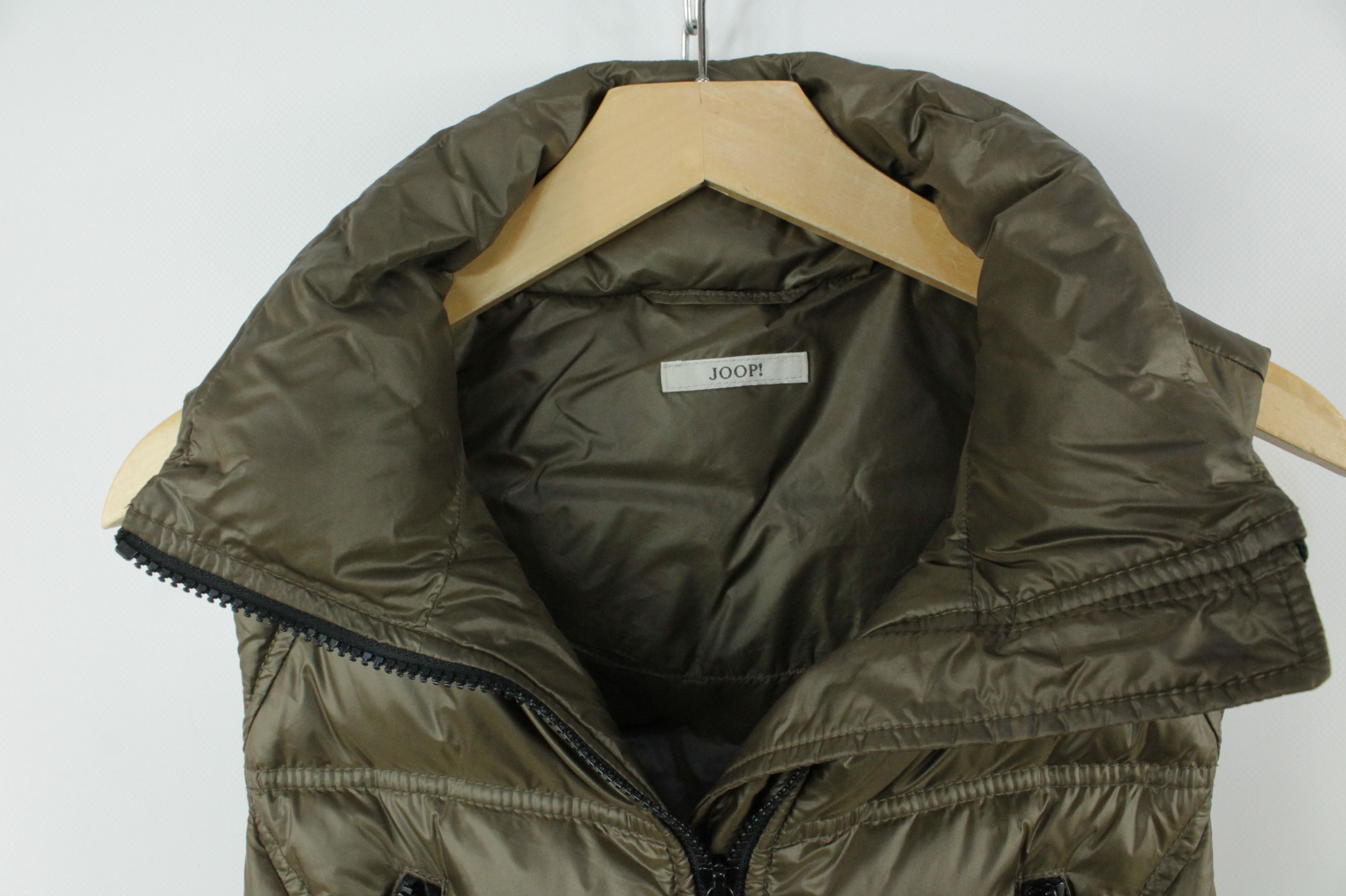 Joop! Joop! Puffer Vest Down Jacket Dark Khaki Women's Size XS / US 0-2 / IT 36-38 - 4 Thumbnail