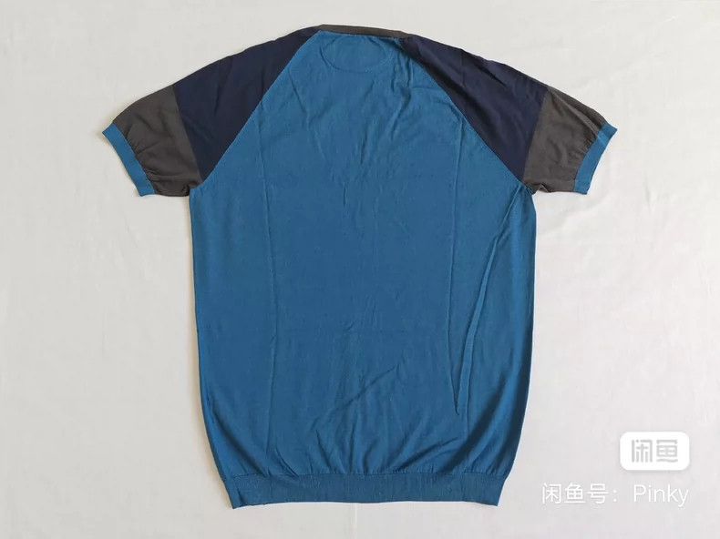 Loro Piana LORO PIANA Men's knit short-sleeved T-shirts Size US L / EU 52-54 / 3 - 6 Thumbnail
