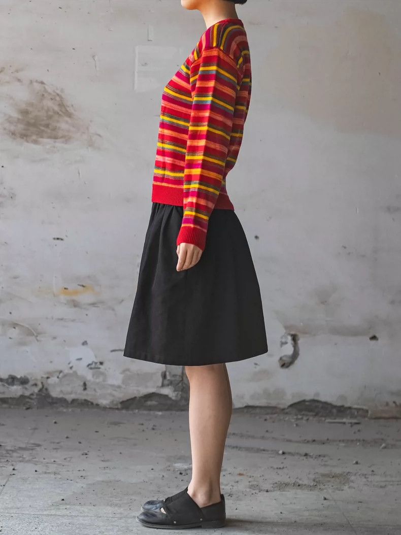 Kenzo KENZO Go out in a rainbow striped knit sweater Size M / US 6-8 / IT 42-44 - 3 Thumbnail