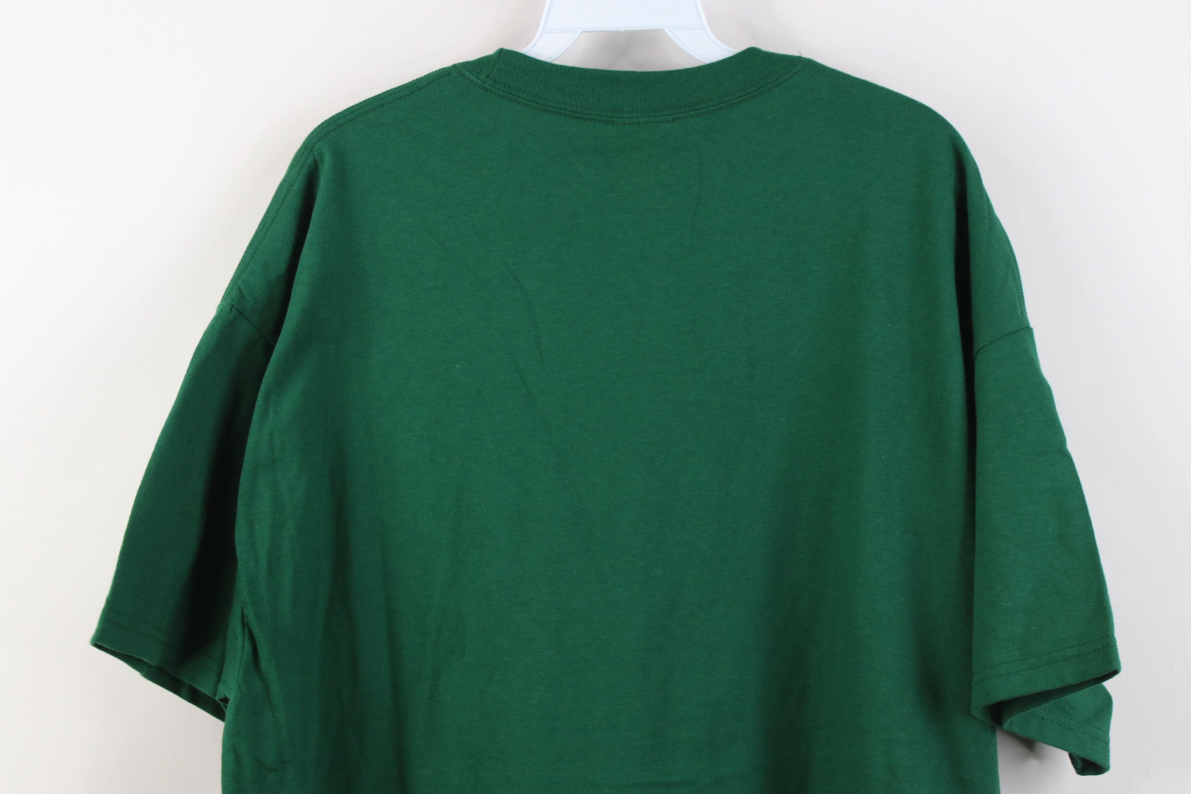 Hanes Deadstock Vintage Y2K Hanes Beefy Pocket T-Shirt Green Size US XL / EU 56 / 4 - 11 Thumbnail