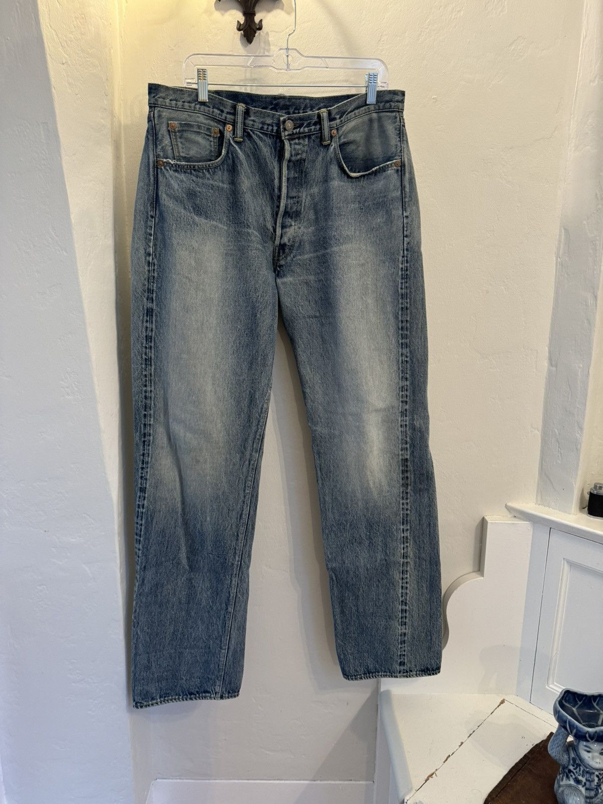 The Real McCoy's 001XX WASHED JEANS Size US 34 / EU 50 - 1 Thumbnail