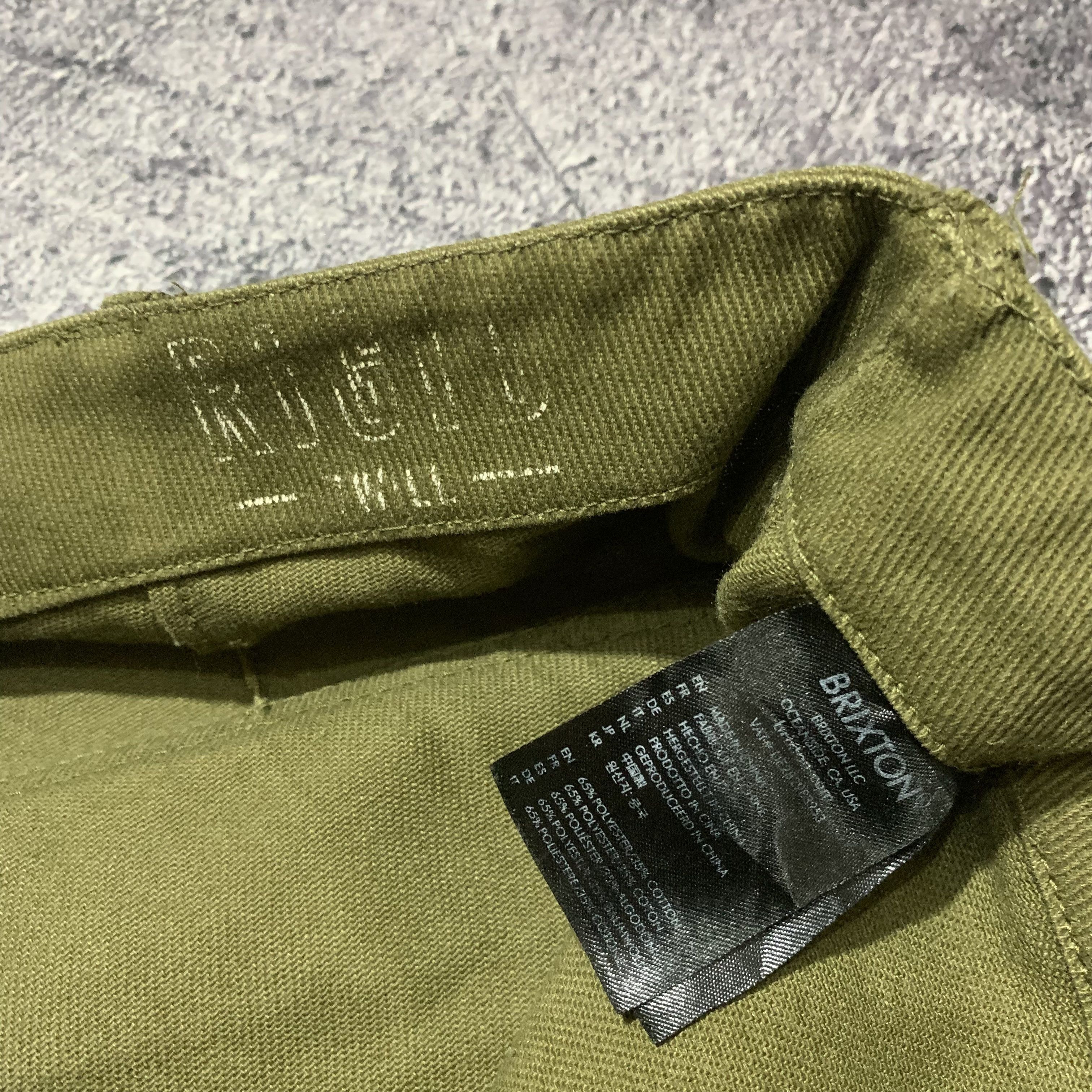 Japanese Brand 2000s Brixton Military Fatigue Work Pants Size US 33 - 7 Thumbnail