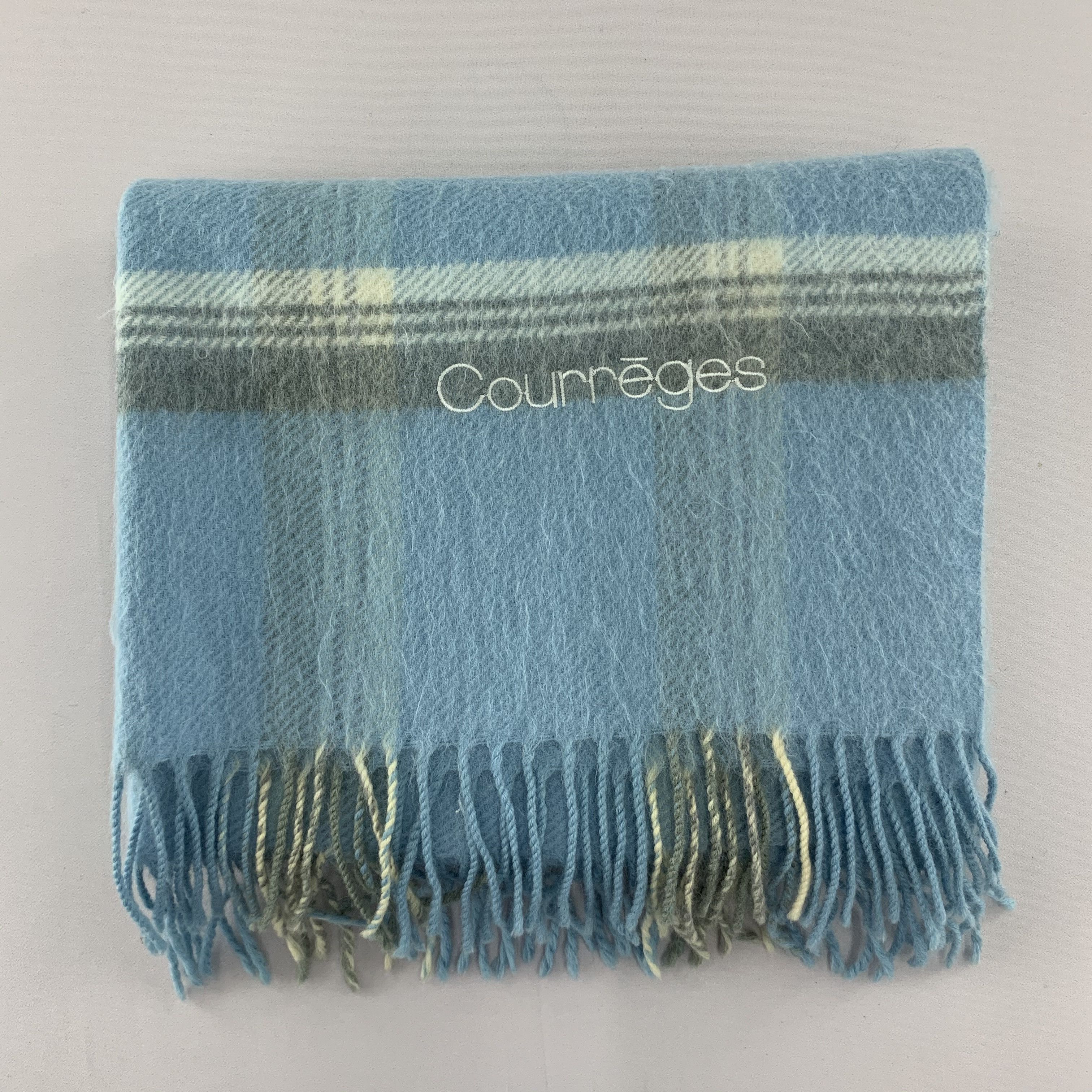 Courreges Courreges Scarf Wool Muffler Neck Wrap BL5094 Size ONE SIZE - 6 Thumbnail