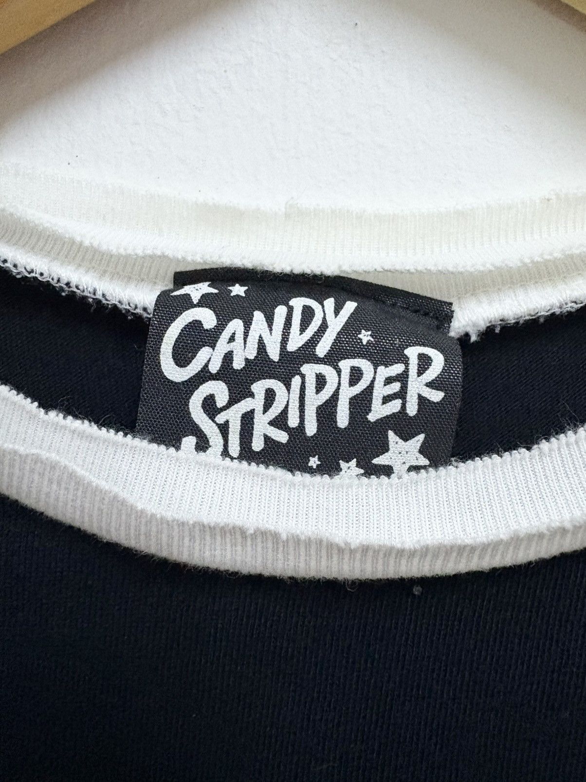 Hysteric Glamour 2000’s Candy Stripper - Crap Hit Bitch ! Raglan T-Shirt Size S / US 4 / IT 40 - 7 Thumbnail