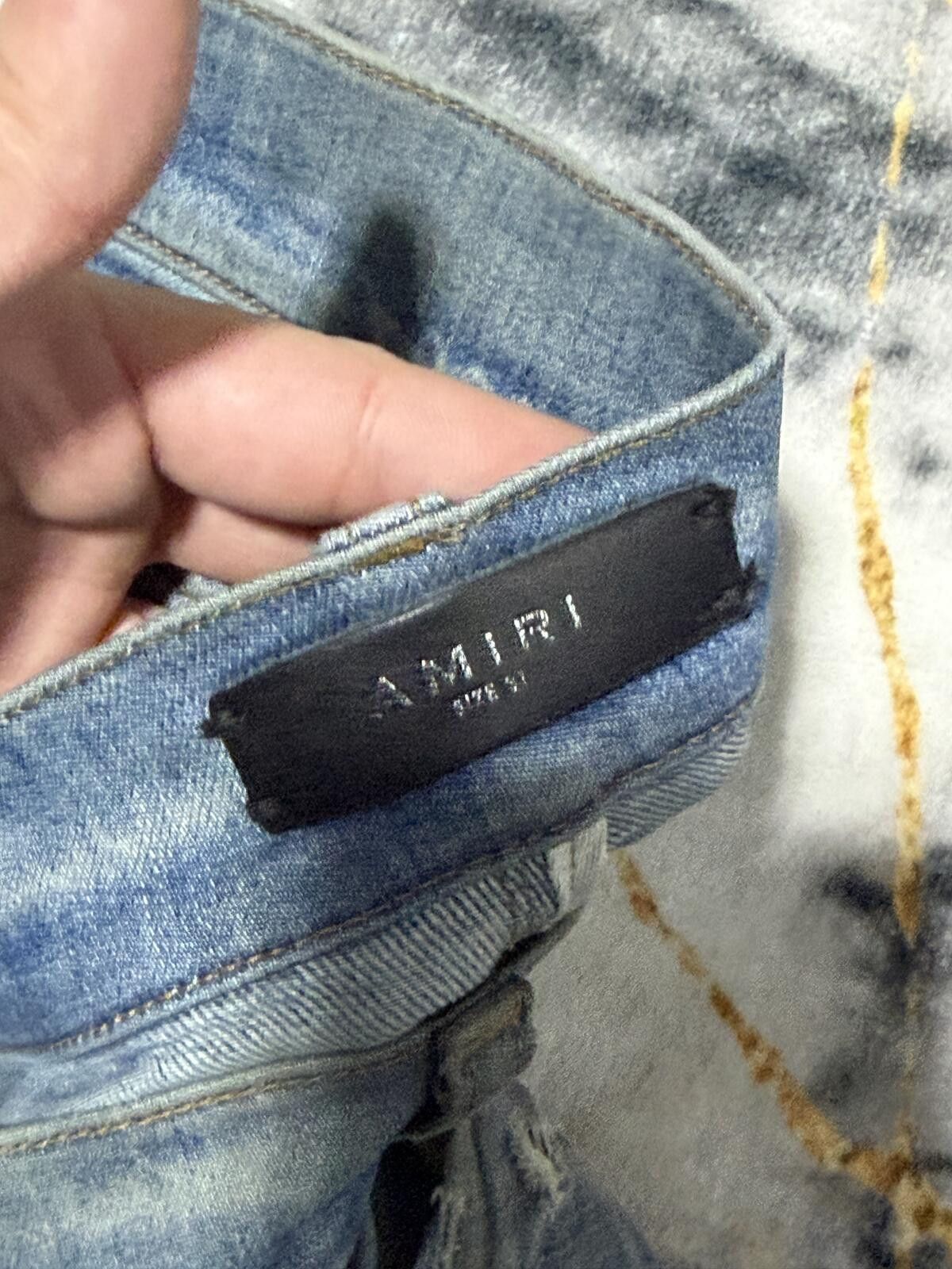 Amiri Amiri Thrasher Rainbow Paisley Indigo Denim - Sz31 Size US 31 - 5 Thumbnail
