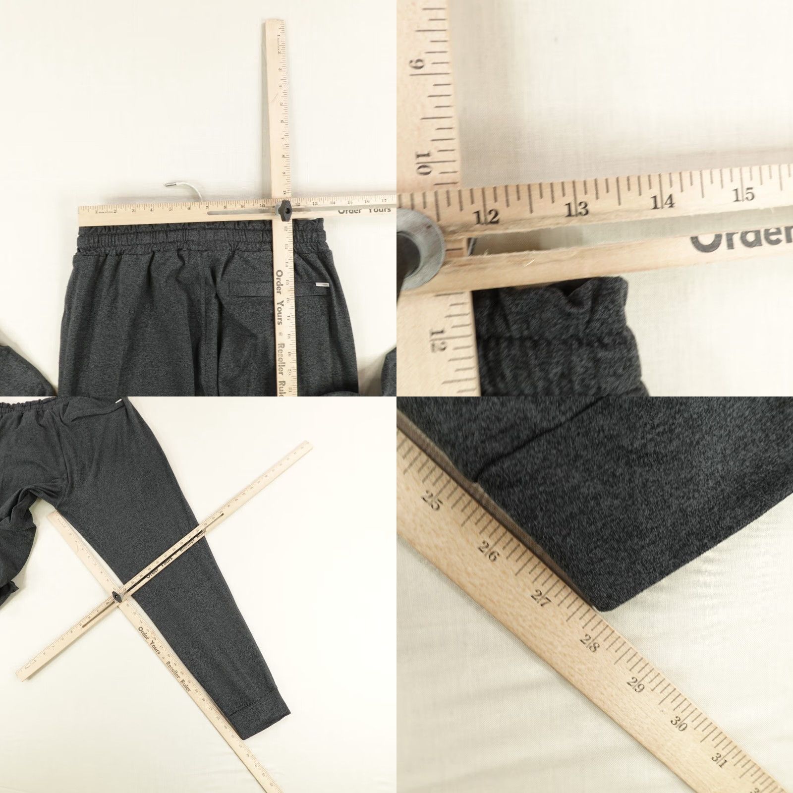 Vuori Vuori Pants Mens Small Gray Performance Joggers Sweatpants Zip Pockets Athletic Gym Size US 27 - 8 Thumbnail