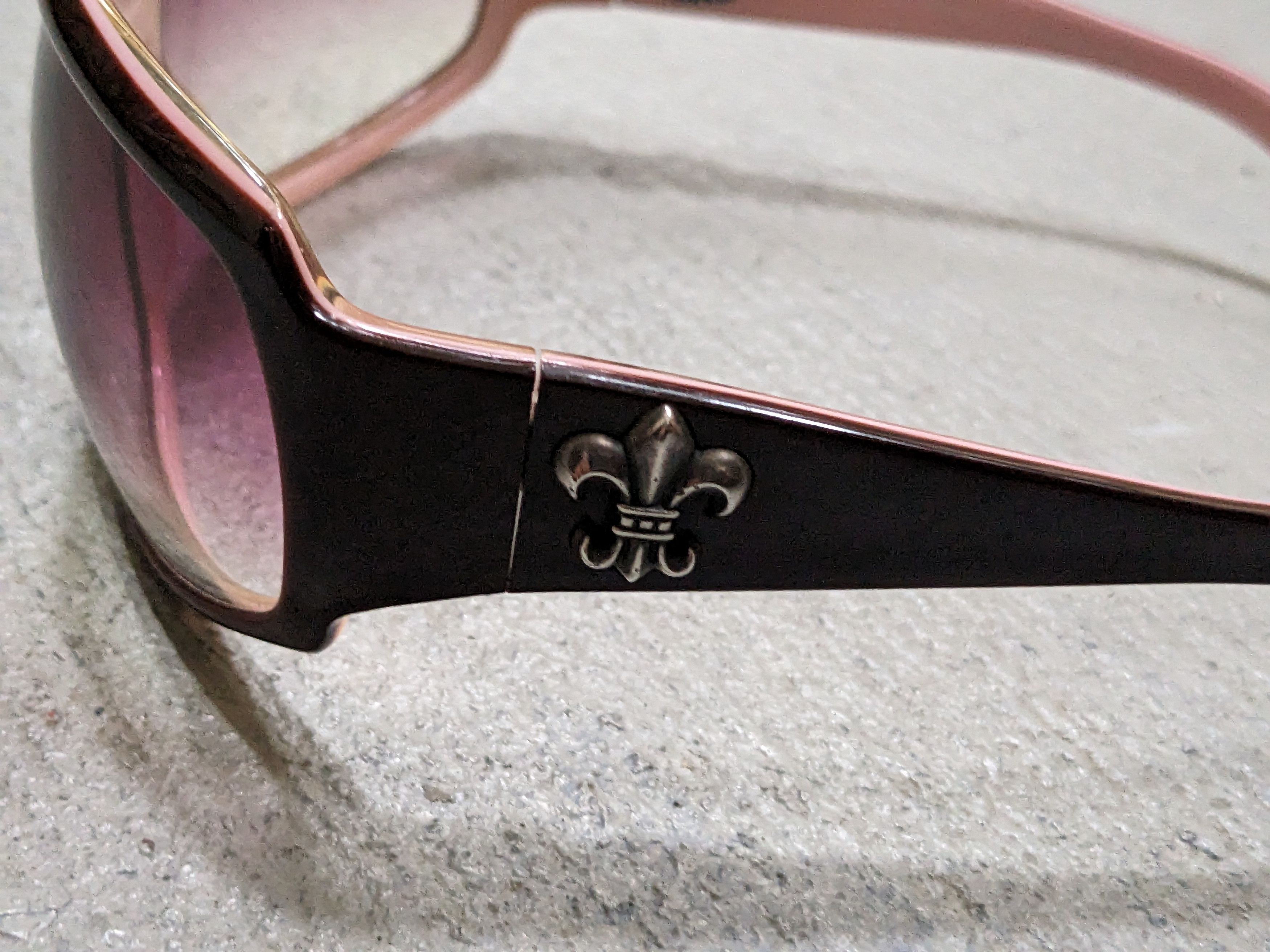 Chrome Hearts Chrome Hearts MAX Sunglasses Pink Brown Oval Oversized Size ONE SIZE - 5 Thumbnail