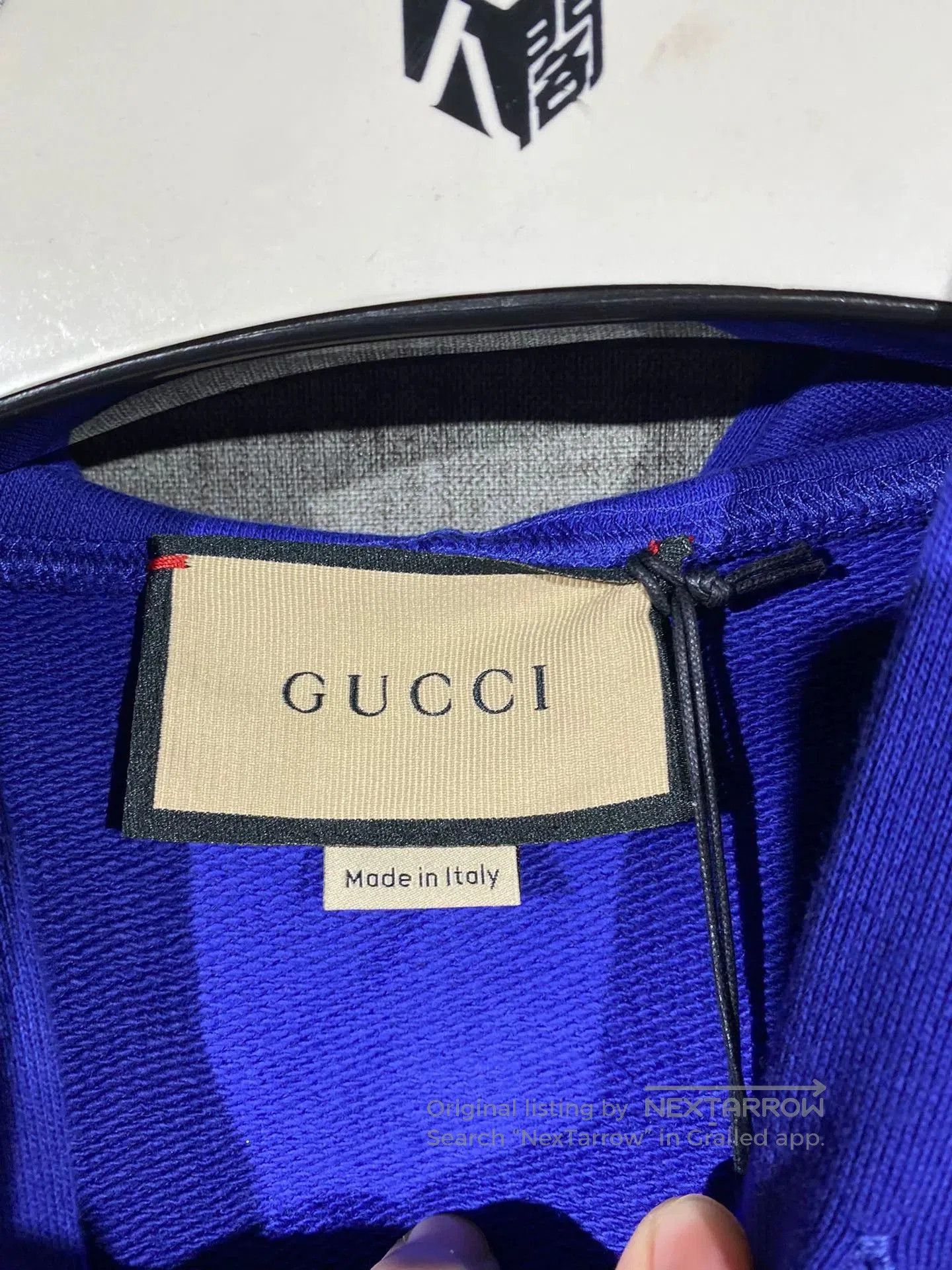 Gucci gucci men's hooded sweatshirt blue and yellow. Size US M / EU 48-50 / 2 - 6 Thumbnail