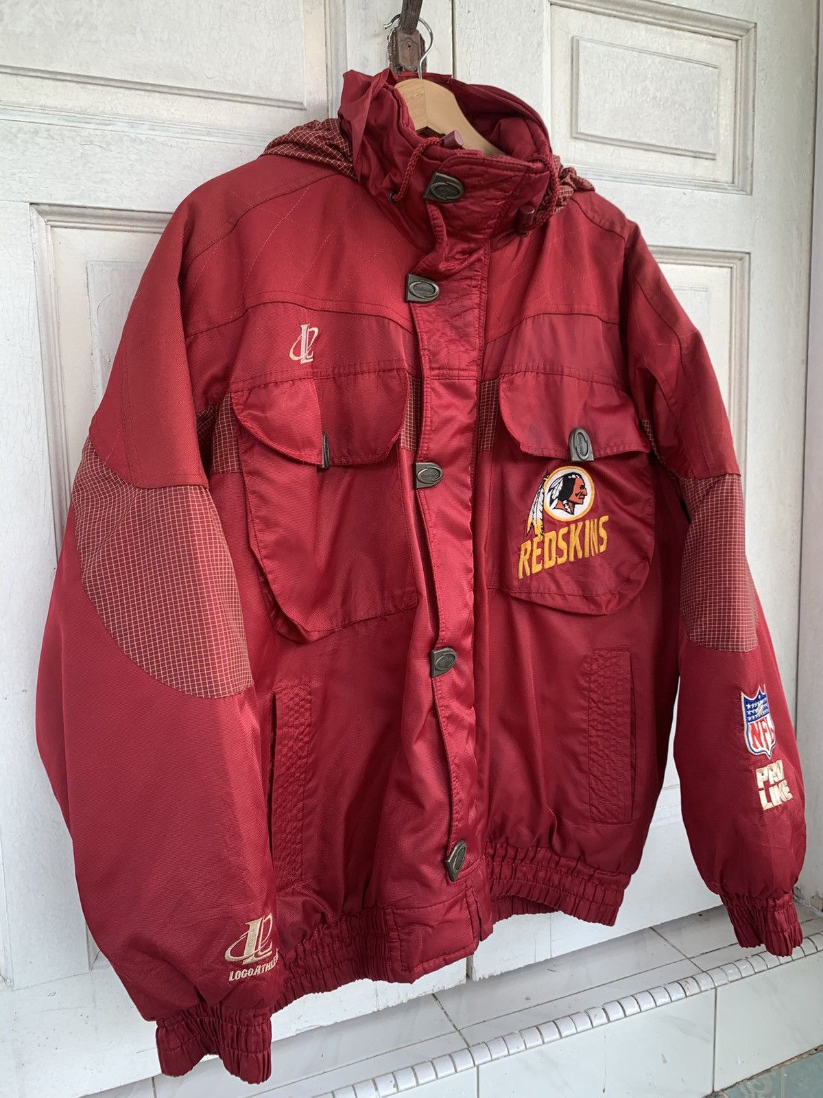 NFL Vintage 90s Washington Redskins NFL PROLINE Jacket Size US XL / EU 56 / 4 - 3 Thumbnail