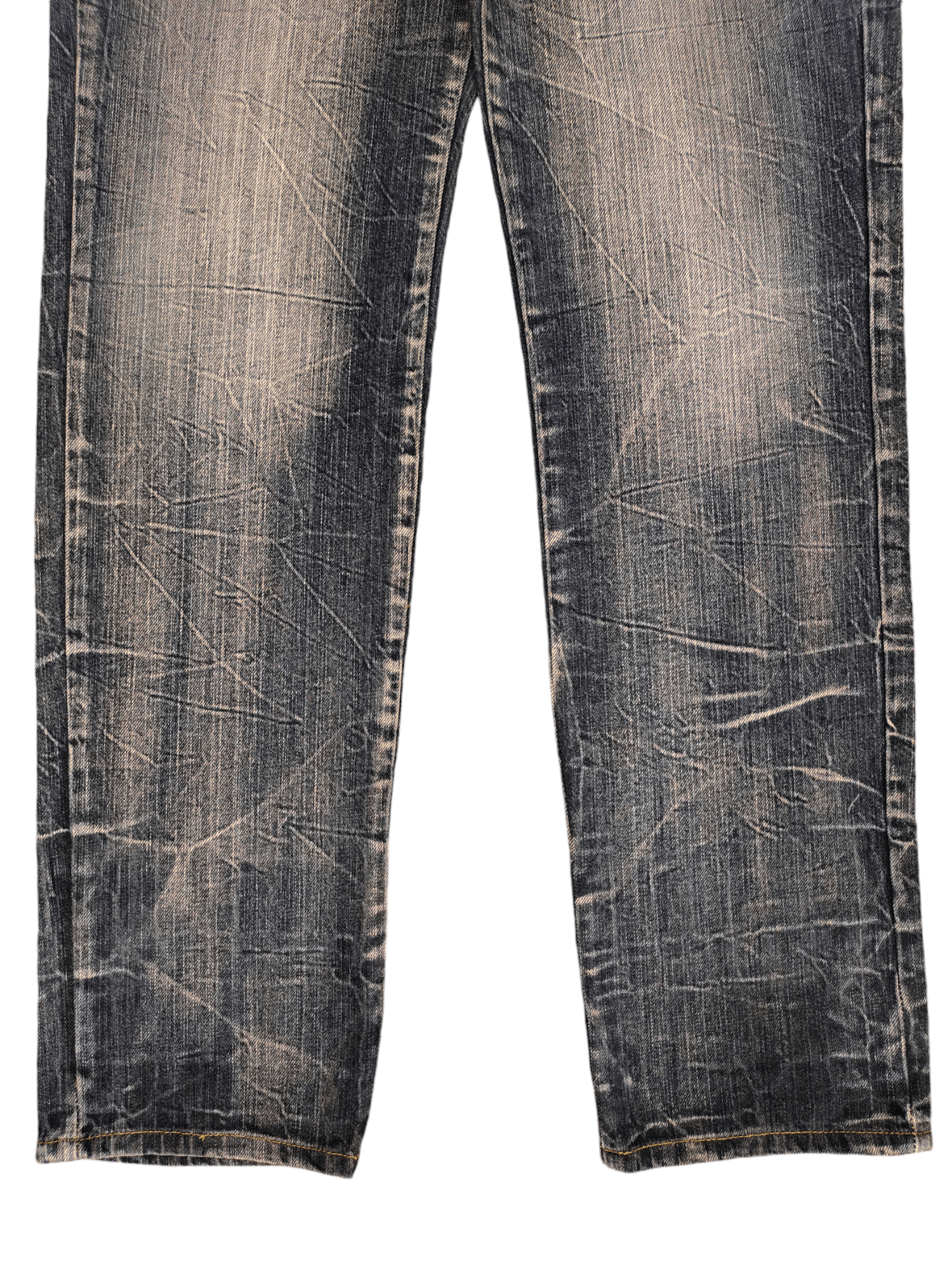 If Six Was Nine Vintage Y2k Back & Forth Clawmark Faded Double Waist Jeans Size US 31 - 5 Thumbnail