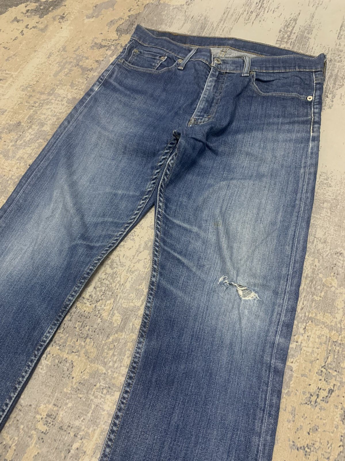 Levi's Levi's 513 Slim Fit Jeans Dark Indigo Modern Denim Size US 33 - 3 Thumbnail