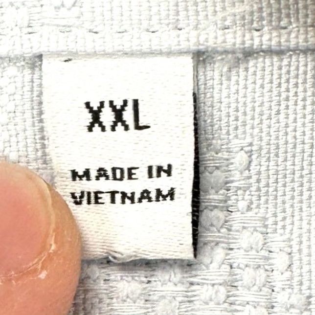 Vintage 7 Diamonds Caspian Camp Shirt 7D Mens Button-Up 2XL Light Blue 4 Way Stretch NEW Size US XXL / EU 58 / 5 - 6 Thumbnail