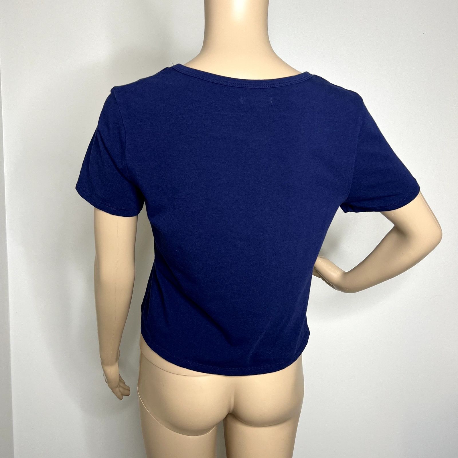 Other Wild Fable Navy Short Sleeve Tee Size L / US 10 / IT 46 - 3 Thumbnail