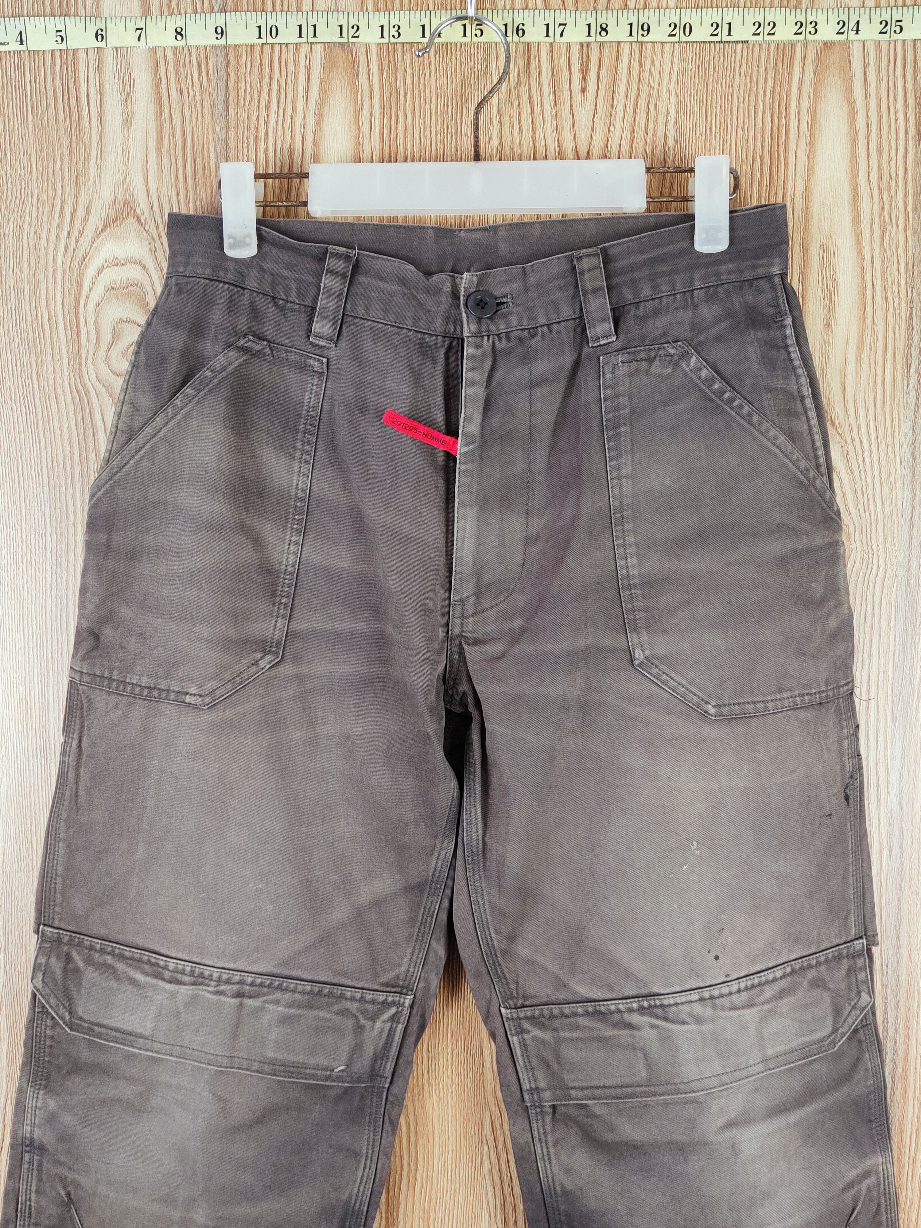 291295=Homme 291295 Homme Brown Faded Multipocket Cargo Pants #W010 Size US 29 - 2 Thumbnail