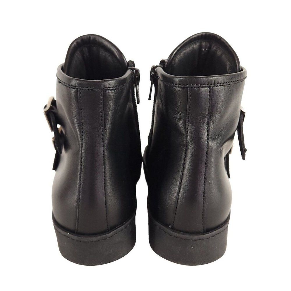 John Galliano John Galliano Paris Three Buckle Leather Ankle Boots 35 5 Size US 5 / IT 35 - 6 Thumbnail