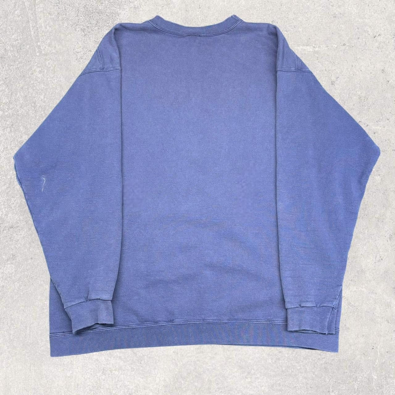 Nike × Vintage 1990s Vintage Nike Navy Blue Sweatshirt Size US XL / EU 56 / 4 - 2 Thumbnail