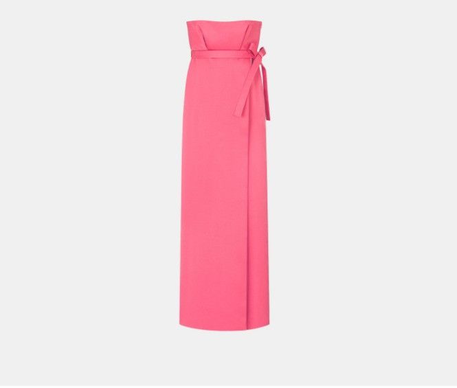 Dior o1w1db11124 Long Bustier Dress in Indy Pink Size XL / US 12-14 / IT 48-50 - 1 Thumbnail