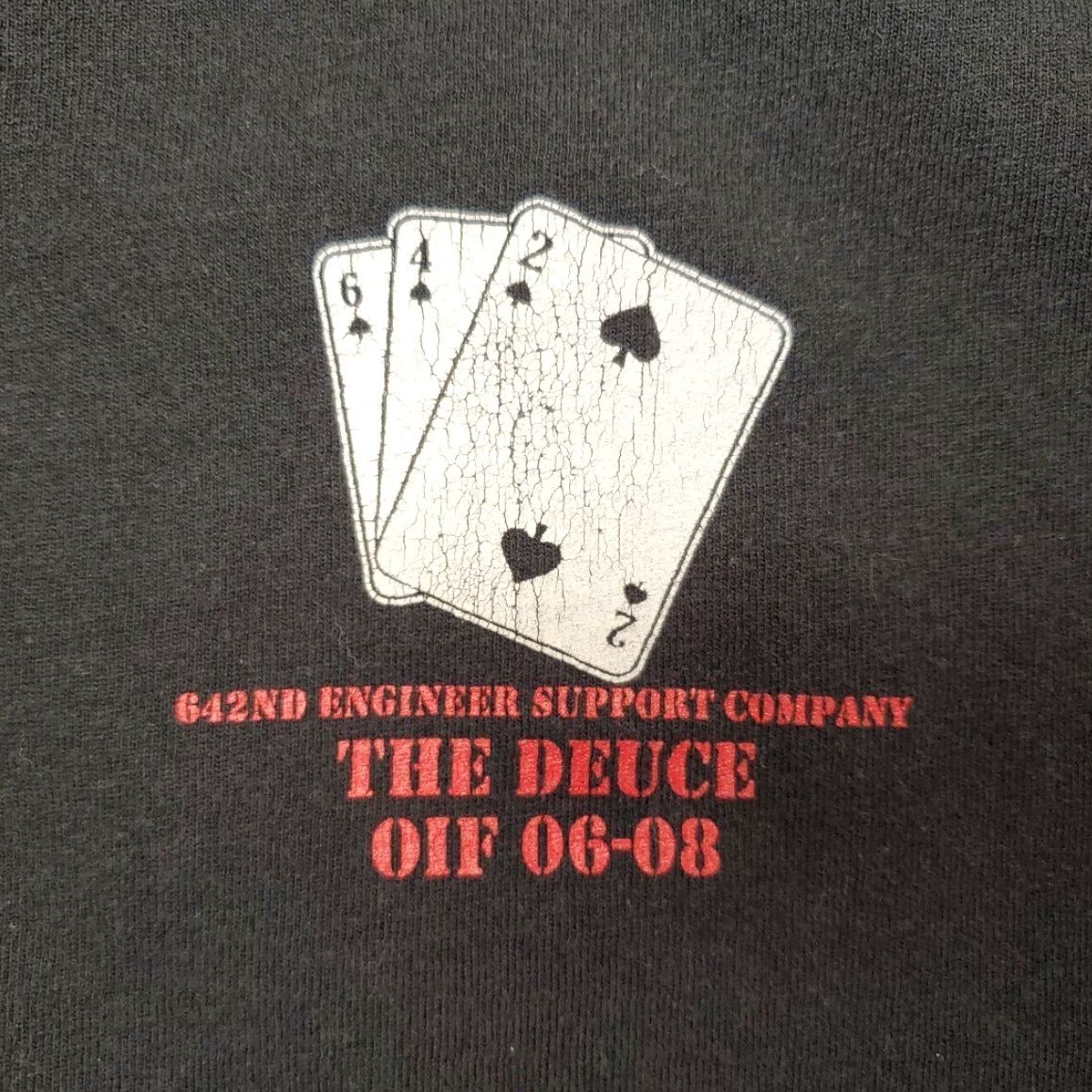 Jerzees VTG Shirt Men Small Crewneck Baghdad Iraq Deuce OIF 06-08 642nd Engineer Support Size US S / EU 44-46 / 1 - 3 Thumbnail
