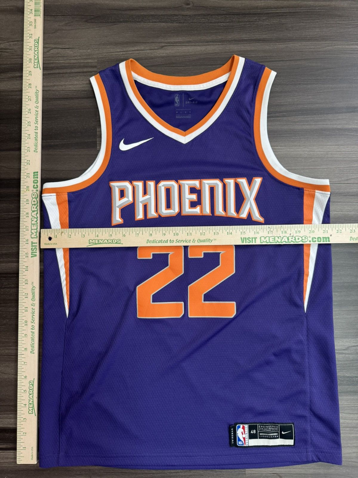 Nike Nike Deandre Ayton Phoenix Suns 22 Purple Swingman Jersey 48 Size US L / EU 52-54 / 3 - 7 Thumbnail