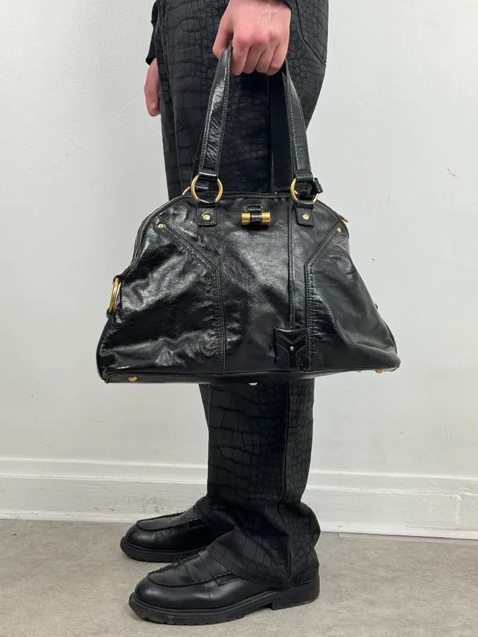 Yves Saint Laurent FW2010 Yves Saint Laurent Black Leather Muse Tote Bag Large Size ONE SIZE - 3 Thumbnail