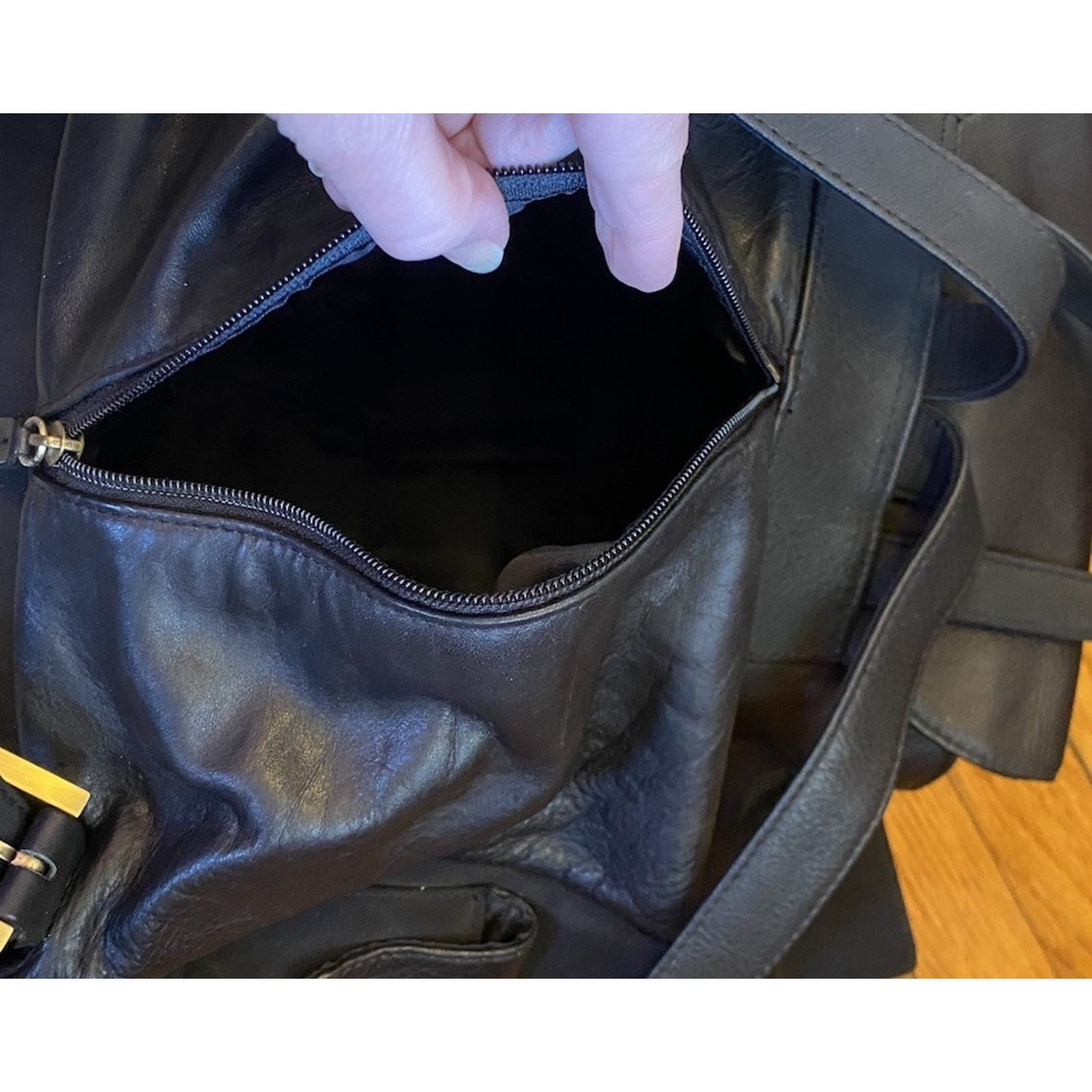 Giani Bernini Giani Bernini Black Faux Leather Backpack Purse Women’s Bag Size ONE SIZE - 5 Thumbnail
