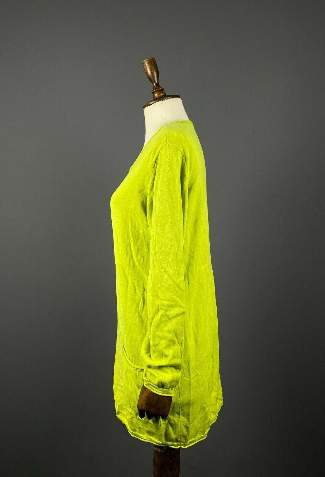 Designer Deerberg by Oska Yellow Green Pocket Tunic Dress Size S Size S / US 4 / IT 40 - 4 Thumbnail