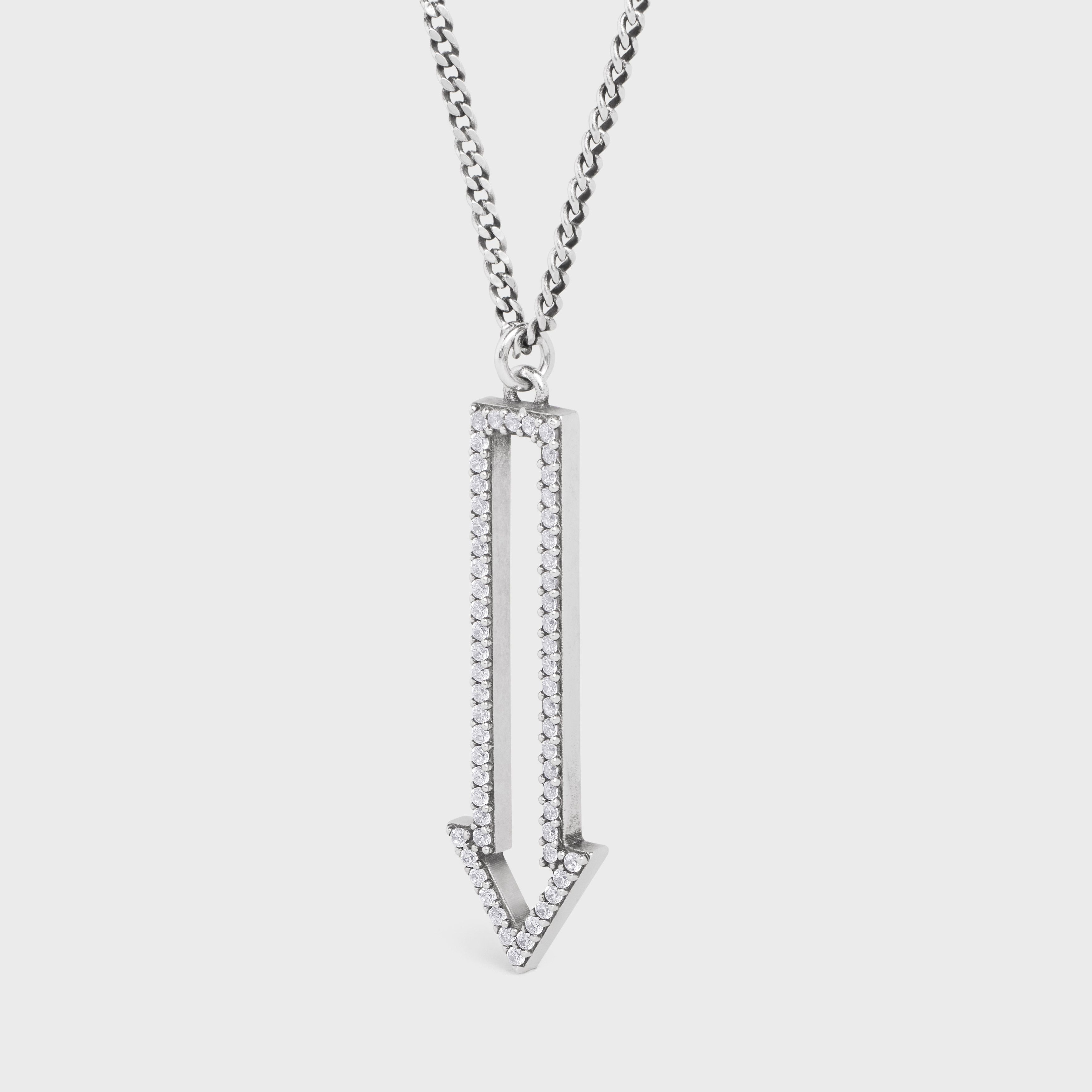 Celine o1bcso1str0824 Size: OS / Arrow Necklace in Silver Size ONE SIZE - 2 Thumbnail