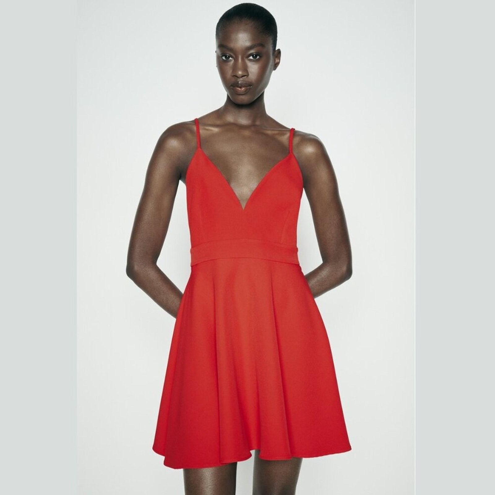 Zara ZARA Open Back Short Dress Size L / US 10 / IT 46 - 9 Thumbnail