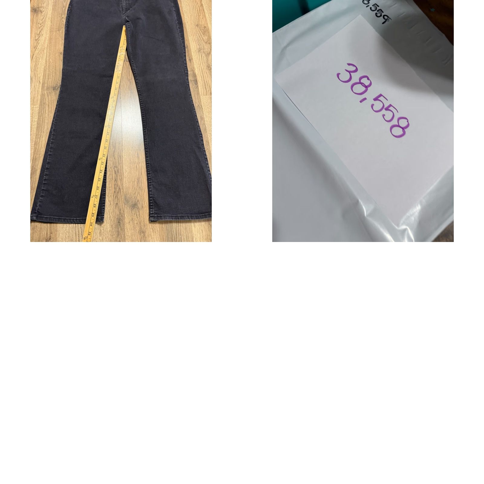 Lee Riders by Lee Jeans Women's Size 18M Black Mid Rise Bootcut 41" Length Denim Jeans Regular 5-Pocket Size 25" / US 0 / IT 36 - 8 Thumbnail