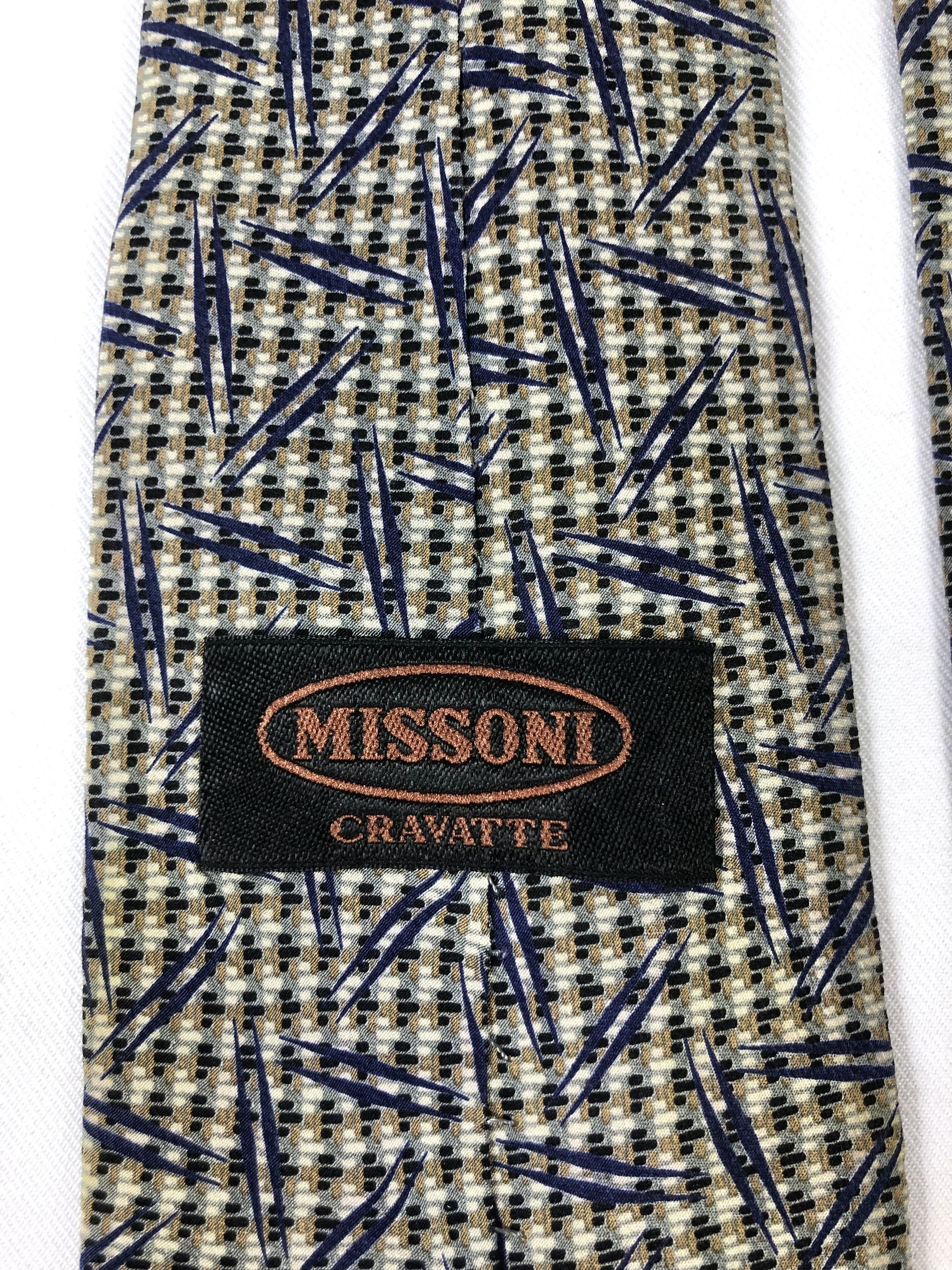 Missoni Rare Vintage Missoni Abstract Silk Tie Made in Japan Size ONE SIZE - 7 Thumbnail