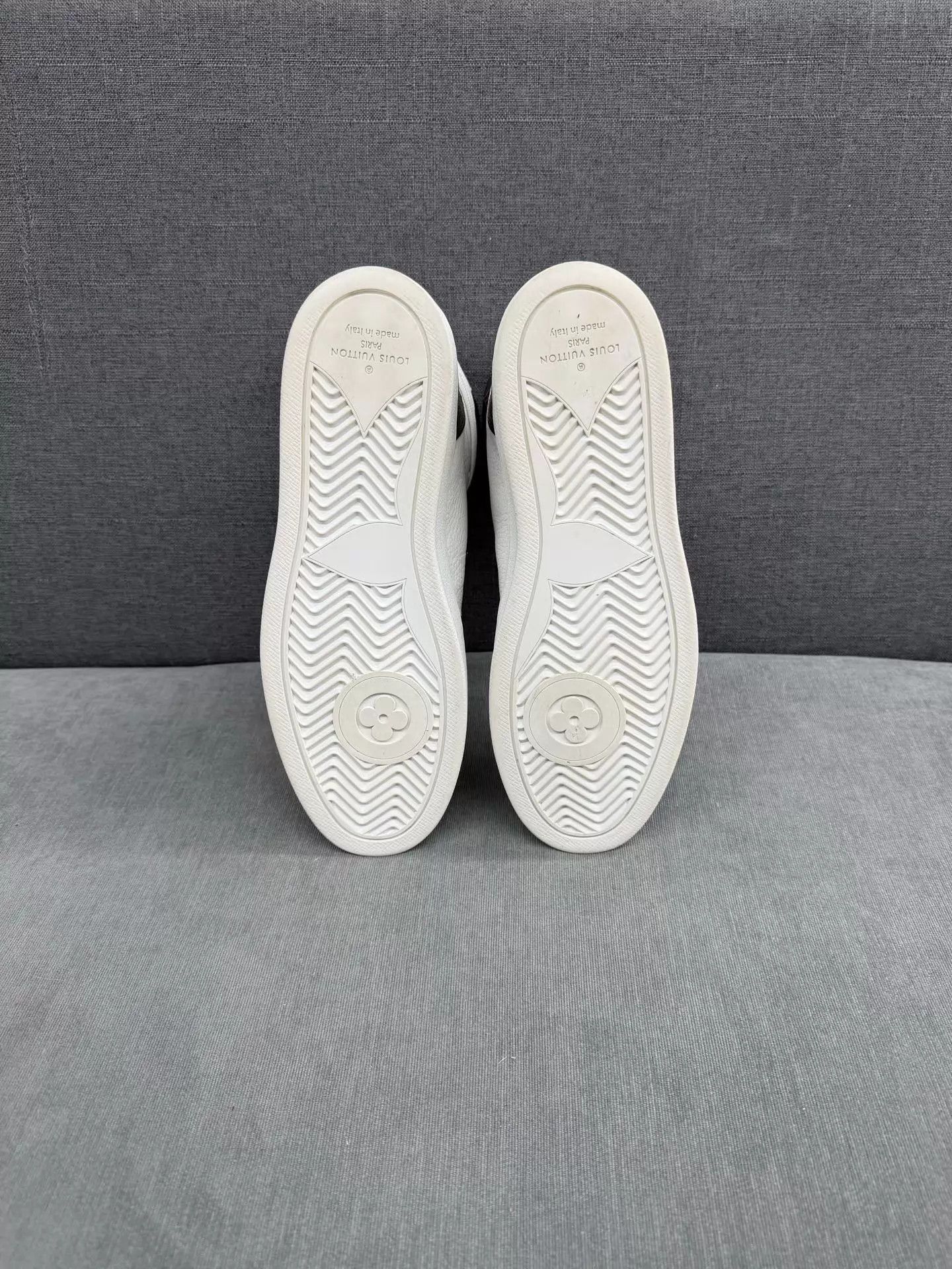 Louis Vuitton LV high-top sneaker white brown color-blocked 38.5 Size US 8 / IT 38 - 6 Thumbnail