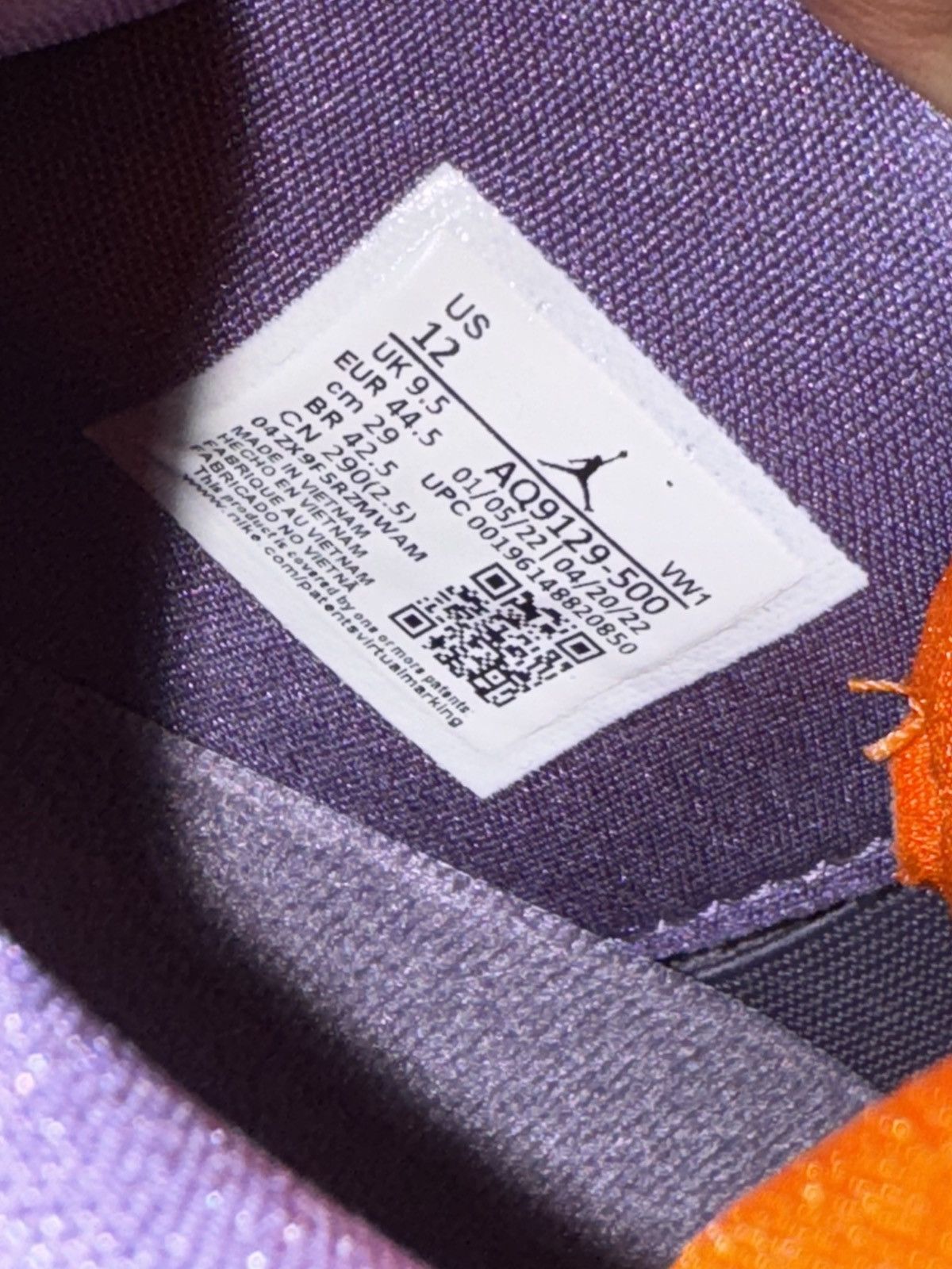 Jordan Brand × Nike WMNS AIR JORDAN 4 RETRO CANYON PURPLE Size US 10.5 / EU 43-44 - 8 Thumbnail