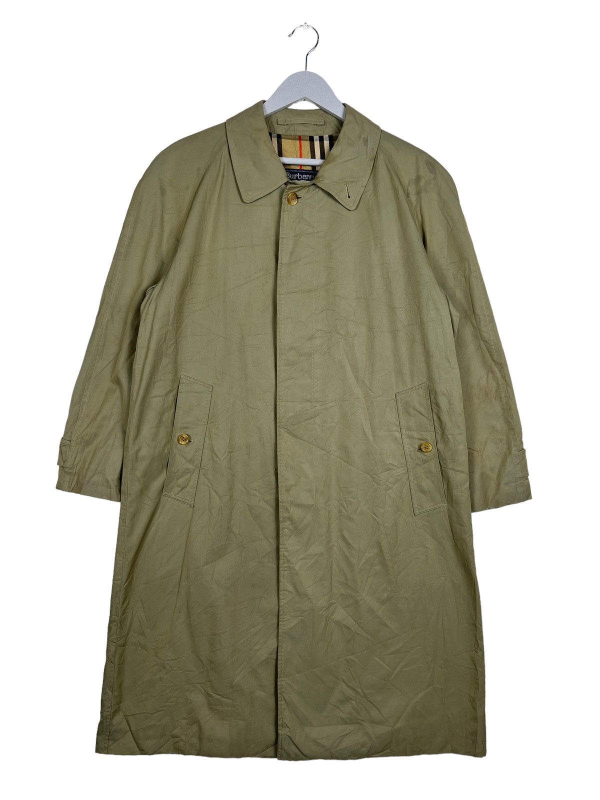 Burberry 🔥 BURBERRYS NOVA CHECK LINING TRENCH COAT MADE IN ENGLAND Size US S / EU 44-46 / 1 - 2 Thumbnail