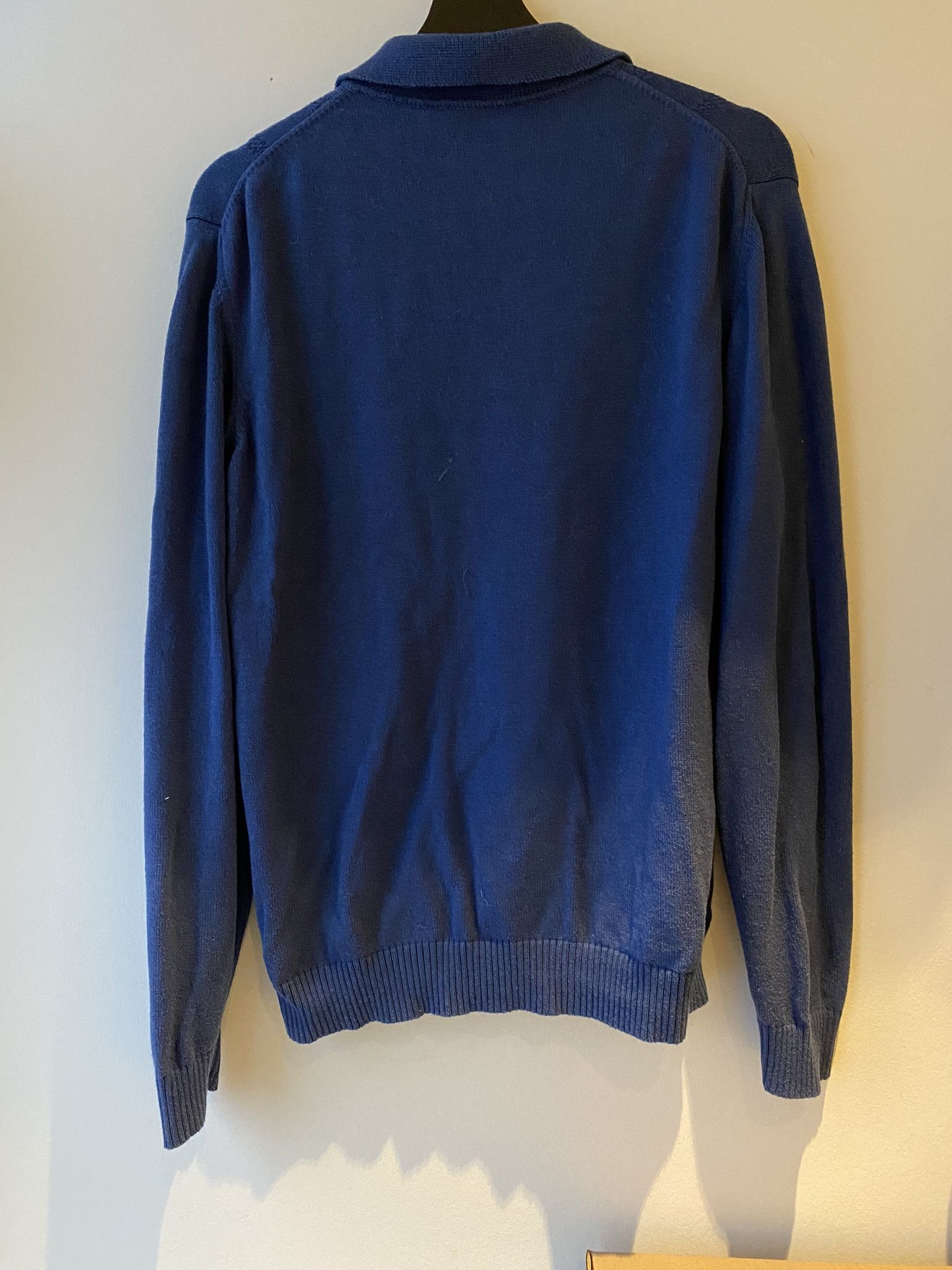 Wood Wood 48/M - Wool/Cotton - Cooper Pointelle Stripe LS Polo Size US M / EU 48-50 / 2 - 3 Thumbnail