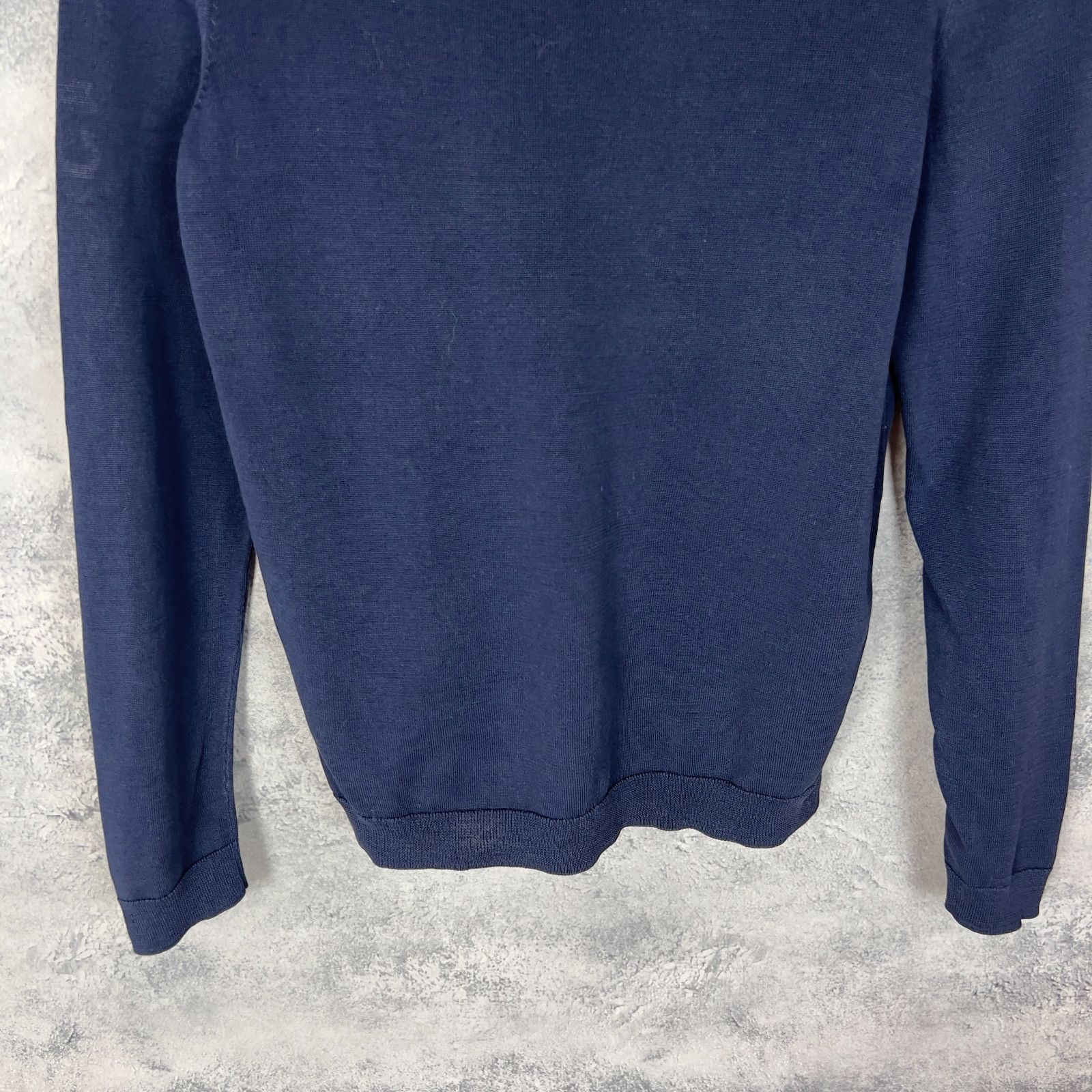 A.P.C. APC Women's Sweater Size XS Cotton Blue Long Sleeve ` Size XS / US 0-2 / IT 36-38 - 3 Thumbnail