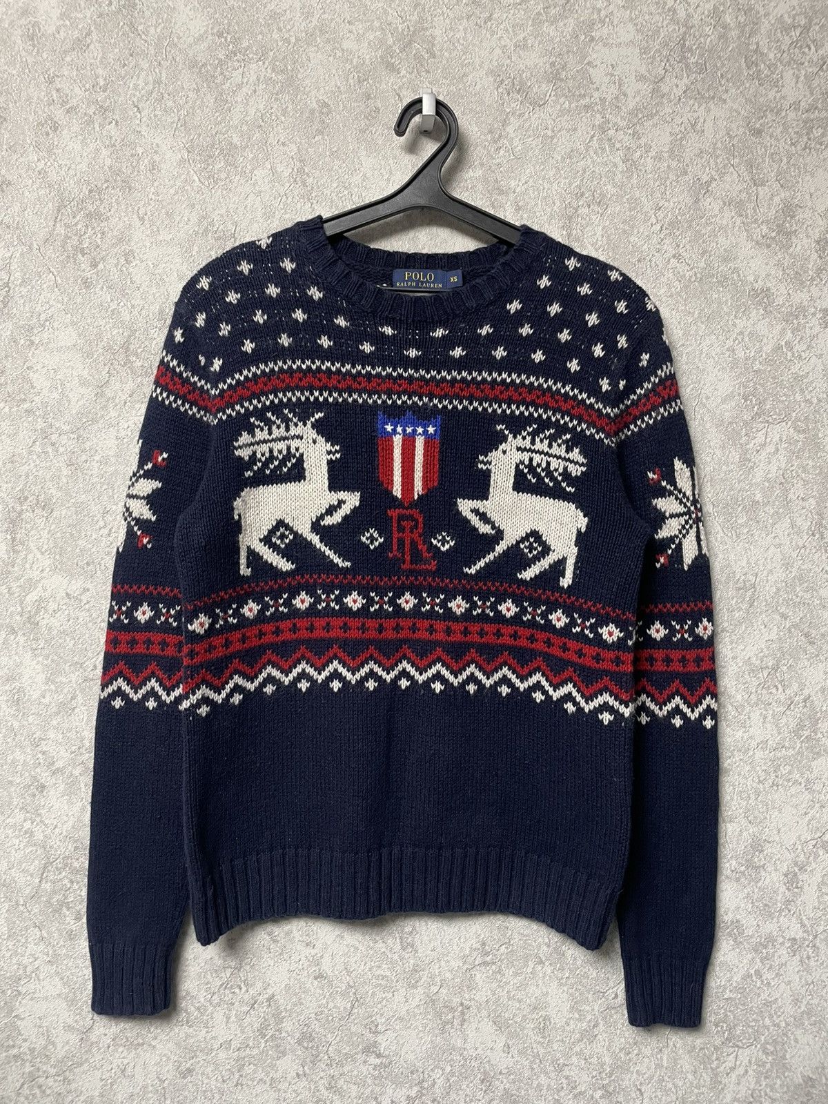 Polo Ralph Lauren Vintage Polo Ralph Lauren Snowflake Reindeer Sweater USA Size US S / EU 44-46 / 1 - 1 Thumbnail