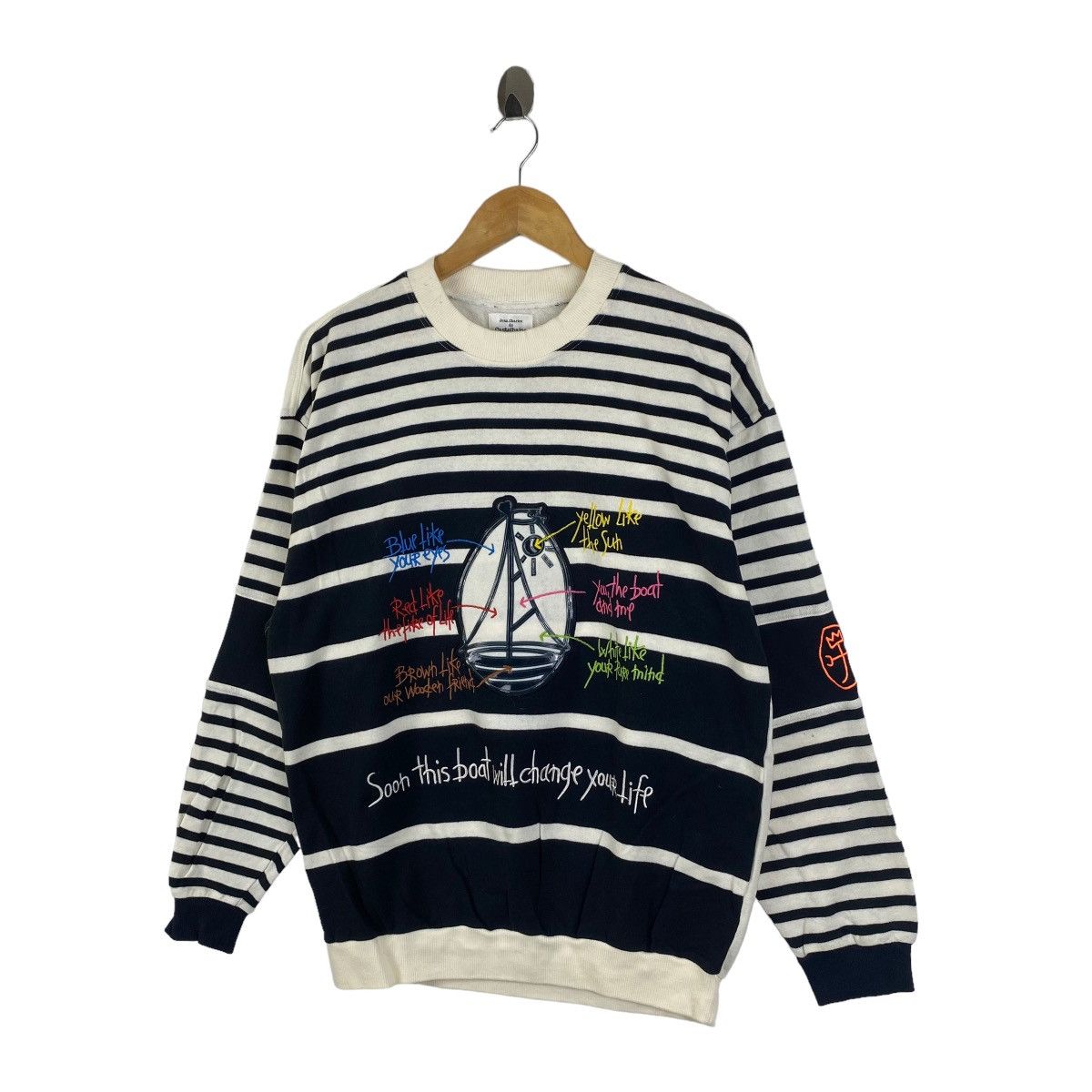 Jean Charles De Castelbajac × Vintage Vintage Jean Charles De CASTELBAJAC Sport Sweatshirt Jumper Size US L / EU 52-54 / 3 - 3 Thumbnail