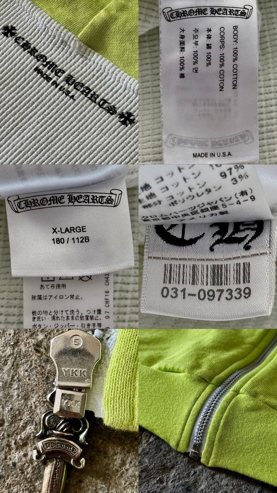 Chrome Hearts Chrome Hearts - Matty Boy - Thermal Zip - Link Hoodie Size US XL / EU 56 / 4 - 24 Thumbnail
