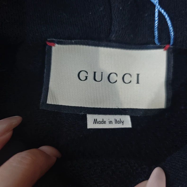 Gucci Gucci Black Hooded Sweatshirt Size US M / EU 48-50 / 2 - 7 Thumbnail
