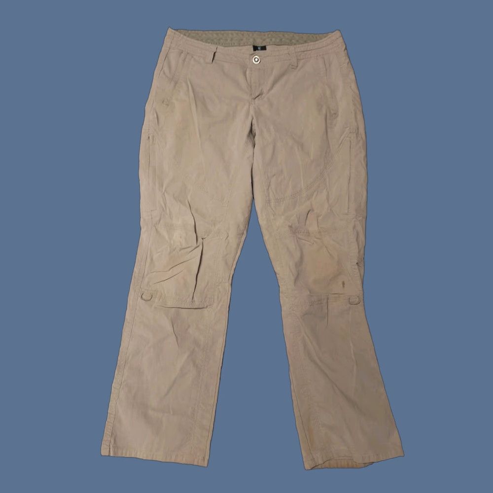 Vintage Kuhl Pants Womens 10 Short Khaki Beige Hiking Outdoor Stains Pockets Casual Travel | Khakis Walking Performance - 6279 Size 32" / US 10 / IT 46 - 1 Thumbnail
