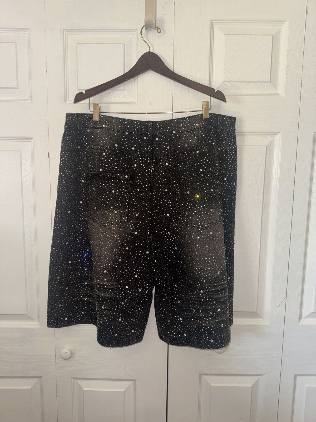 Vale Vale Forever “Rainstorm” Denim Shorts Size US 38 / EU 54 - 3 Thumbnail