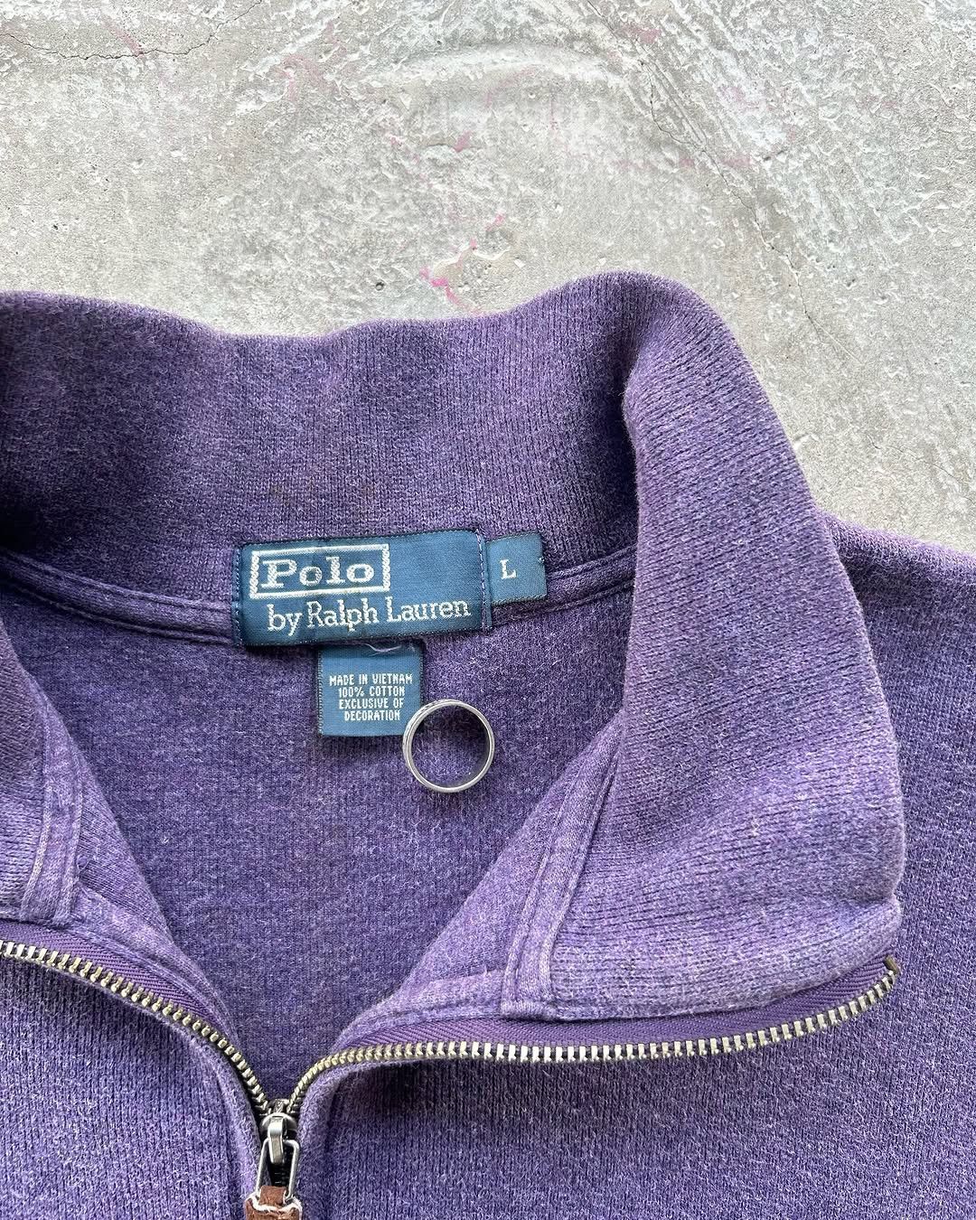 Polo Ralph Lauren × Vintage Y2k Polo By Ralph Lauren Quarter Zipper Sweatershit Size US L / EU 52-54 / 3 - 2 Thumbnail