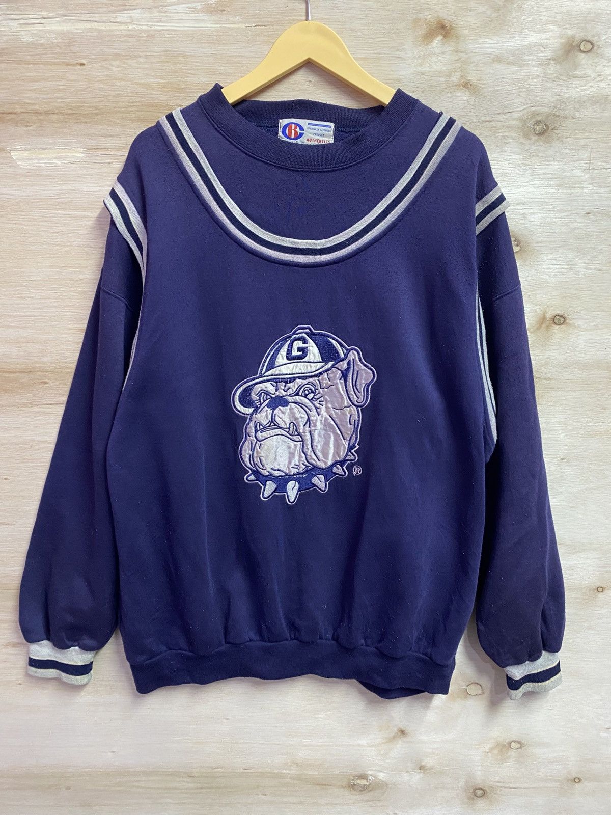 Vintage vintage Georgetown Hoyas Eco sweatshirt with bulldog graphic Size US XL / EU 56 / 4 - 1 Thumbnail