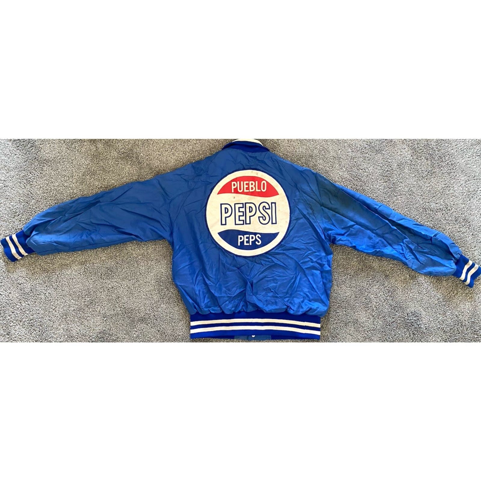 Vintage VINTAGE Admiral Sportswear Jacket Men’s M Blue Pepsi Logo Patch USA 80s 90s Jacket Mens Regular Snap Size US M / EU 48-50 / 2 - 3 Thumbnail